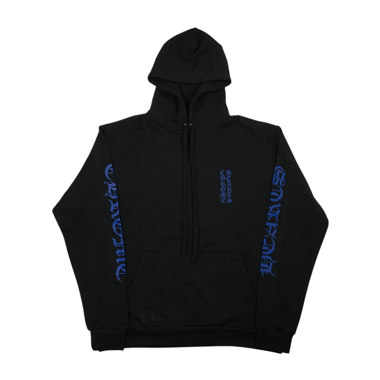 ロゴプリント 【パーカー】【ブラック×ブルー】【新品】 SIZE:XL