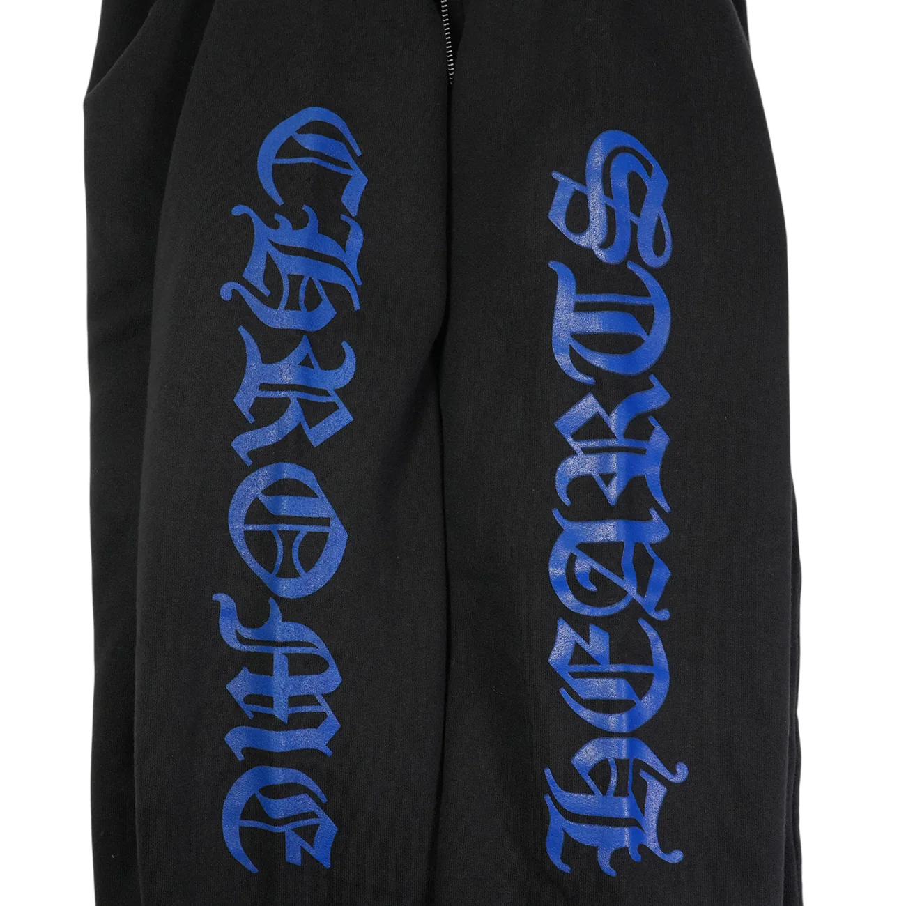 袖ロゴプリント 【サーマルジップパーカー】【ブラック×ブルー】【新品】 SIZE:XXL - Image 4