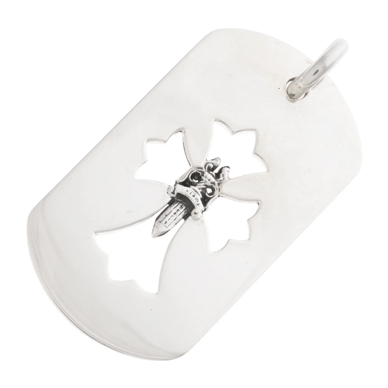 ラージカットアウトクロスダガー ドッグタグ LG CO CROSS DAGGER DOG TAG 【シルバーネックレストップ ペンダント】