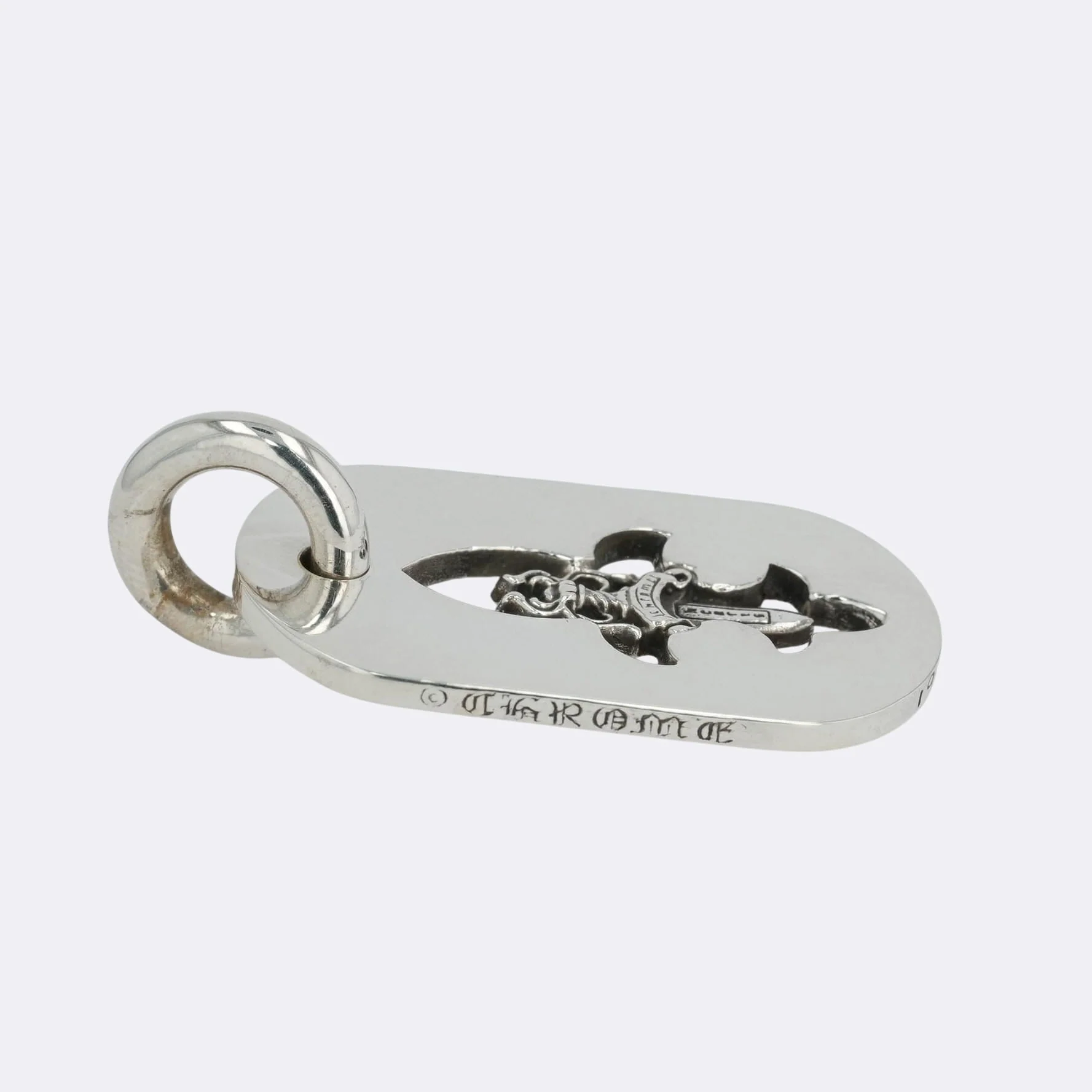 ラージカットアウトフレアダガー ドッグタグ LG CO FLUER DAGGER DOG TAG 【シルバーネックレストップ ペンダント】