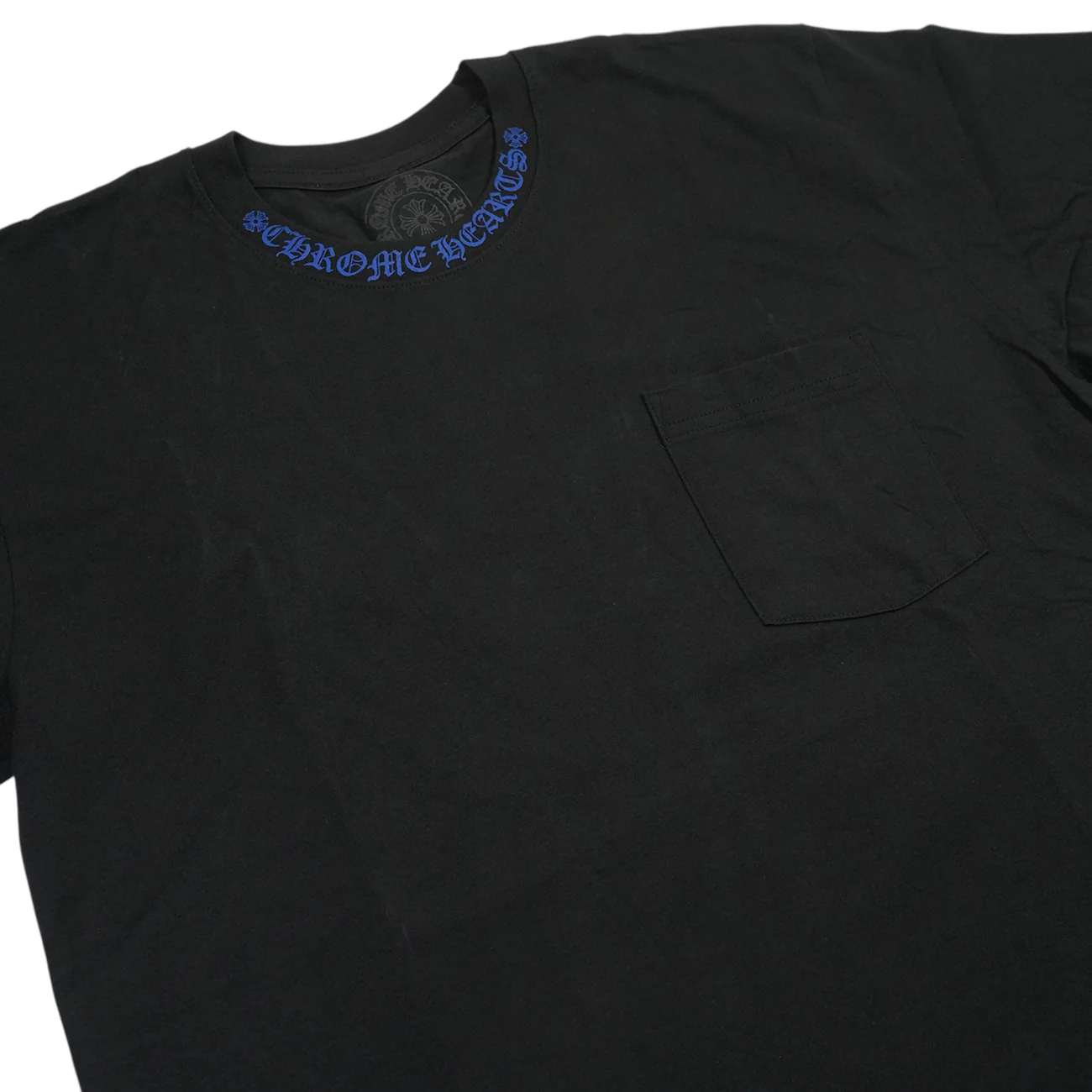 ネックロゴプリント 【Tシャツ】【ブラック×ブルー】【新品】 SIZE:L - Image 3