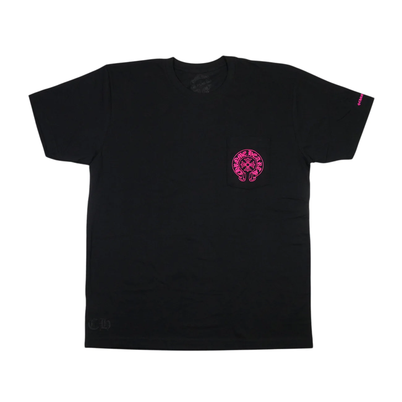 ホースシューバックプリント 【Tシャツ】【ブラック×ピンク】【新品】 SIZE:L