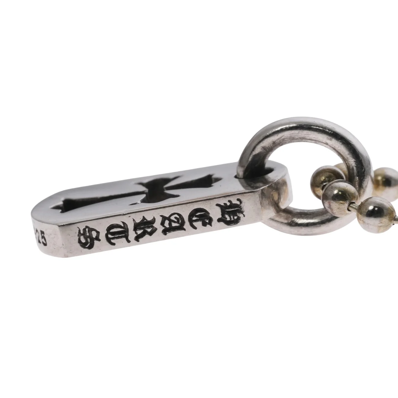 タイニーカットアウトクロス ドッグタグ TINY CO CROSS DOG TAG 【シルバーネックレストップ チャーム】	インボイス付き - Image 5