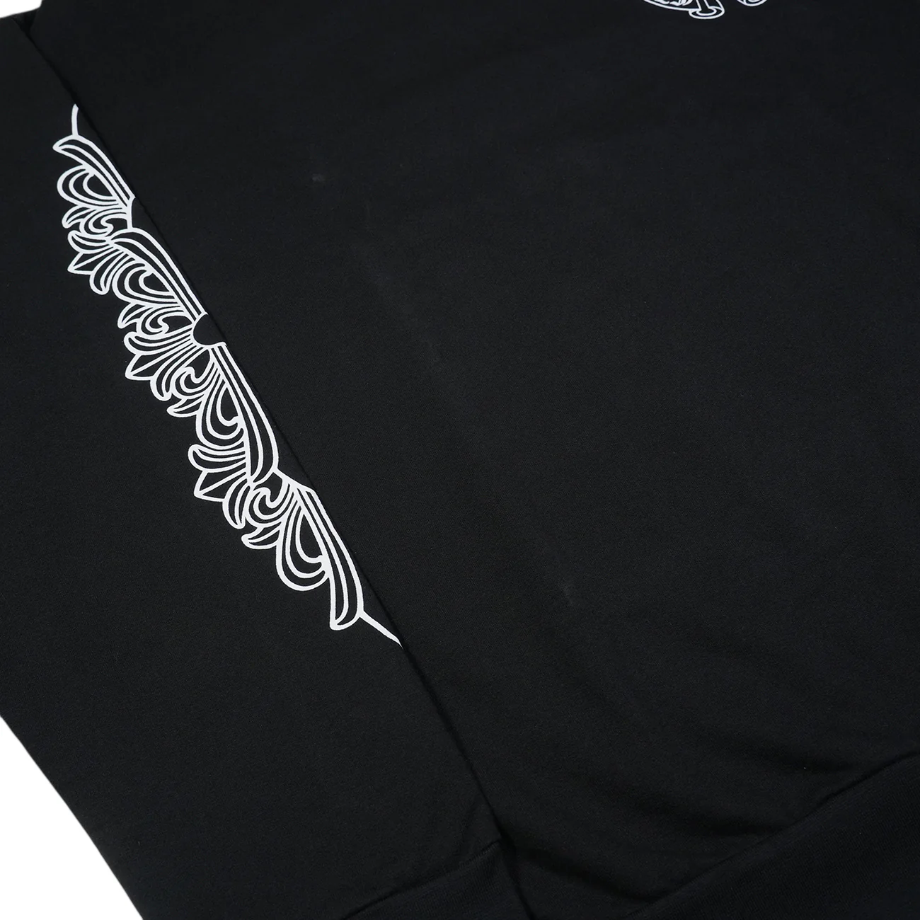 袖フローラルホースシュープリント 【スウェット】【ブラック】 SIZE:XL - Image 3