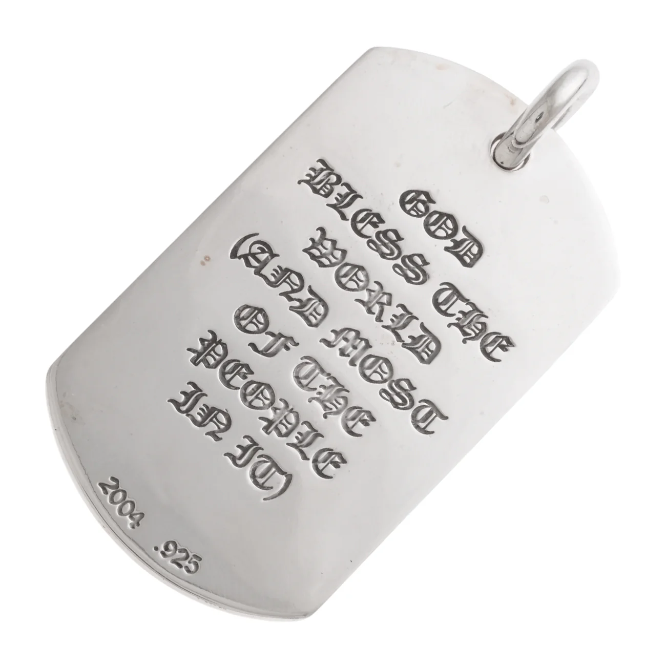 ラージゴッドブレス ドッグタグ LG GOD BLESS DOG TAG 【シルバーネックレストップ ペンダント】 - Image 2