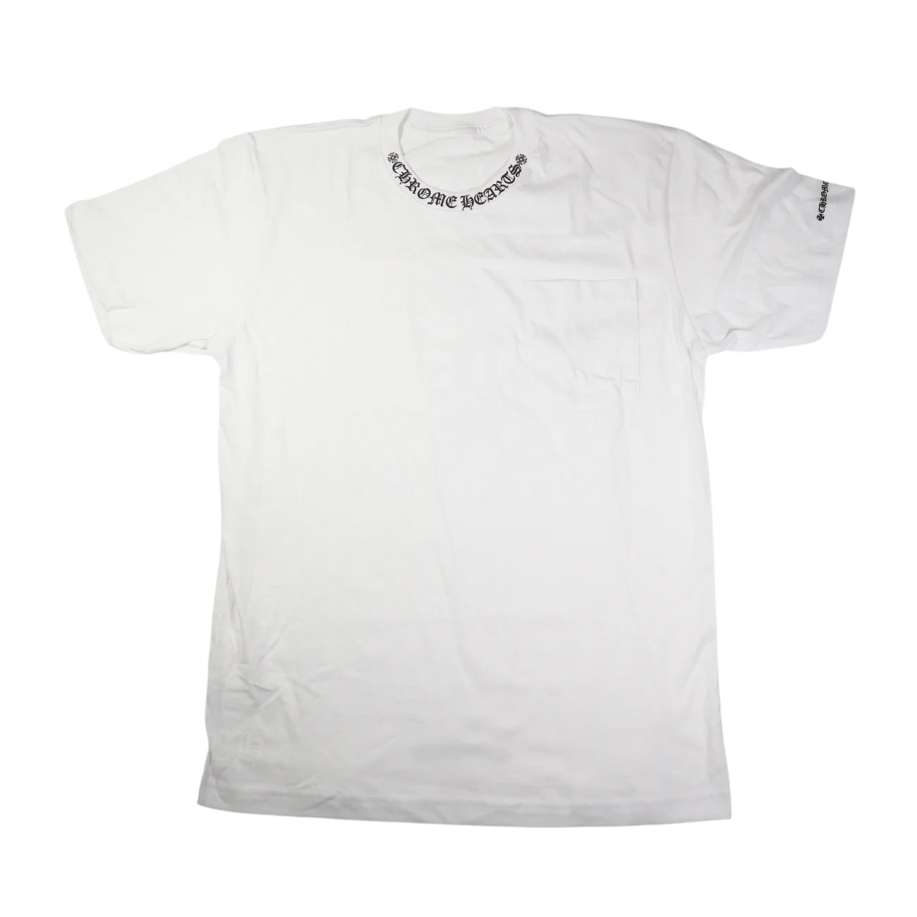 ネックロゴプリント 【Tシャツ】【ホワイト】【新品】 SIZE:M