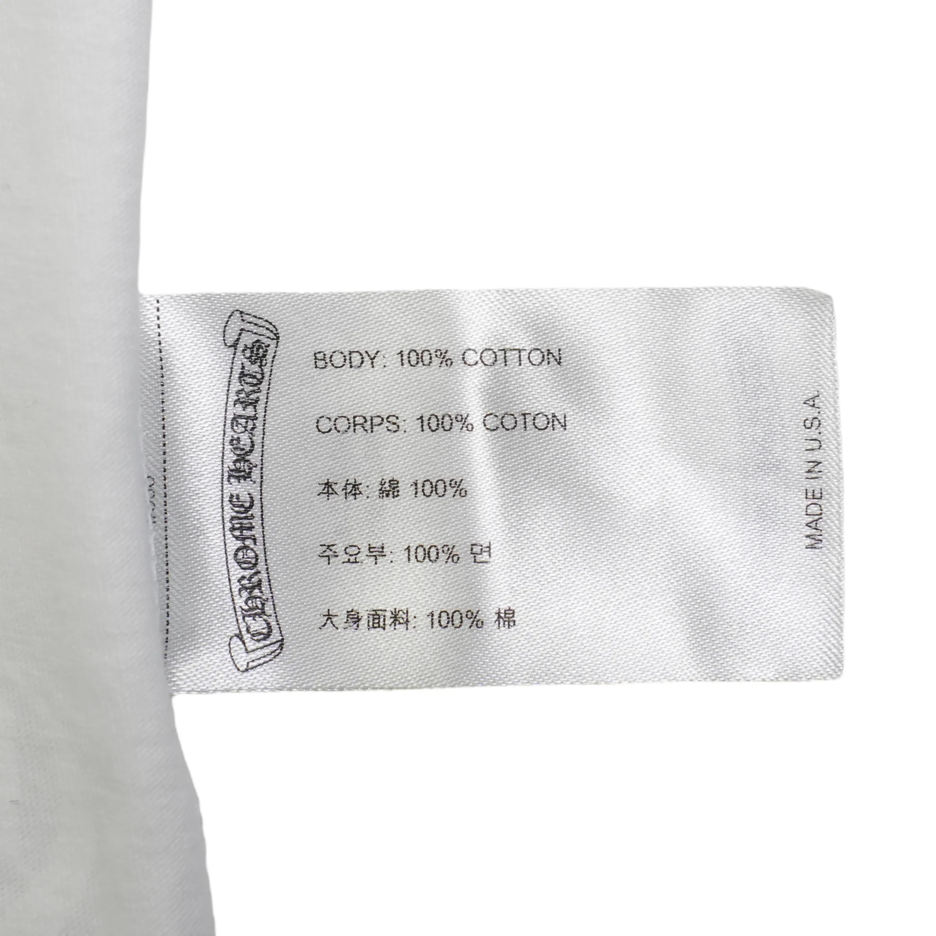 スクロールラベルバックプリント 【Tシャツ】【ホワイト】 SIZE:XL - Image 8