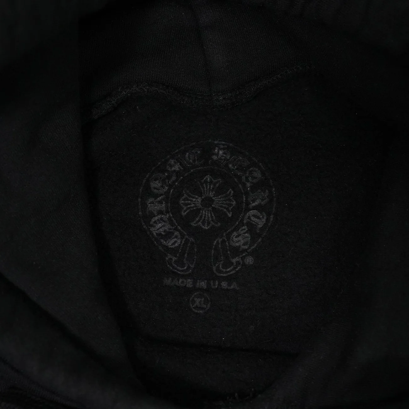 ホースシュー袖プリント 【パーカー】【ブラック】 SIZE:XL - Image 5
