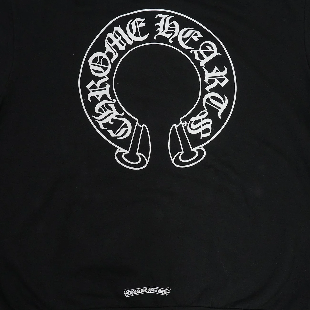 ホースシュー袖プリント 【パーカー】【ブラック】 SIZE:XL - Image 7