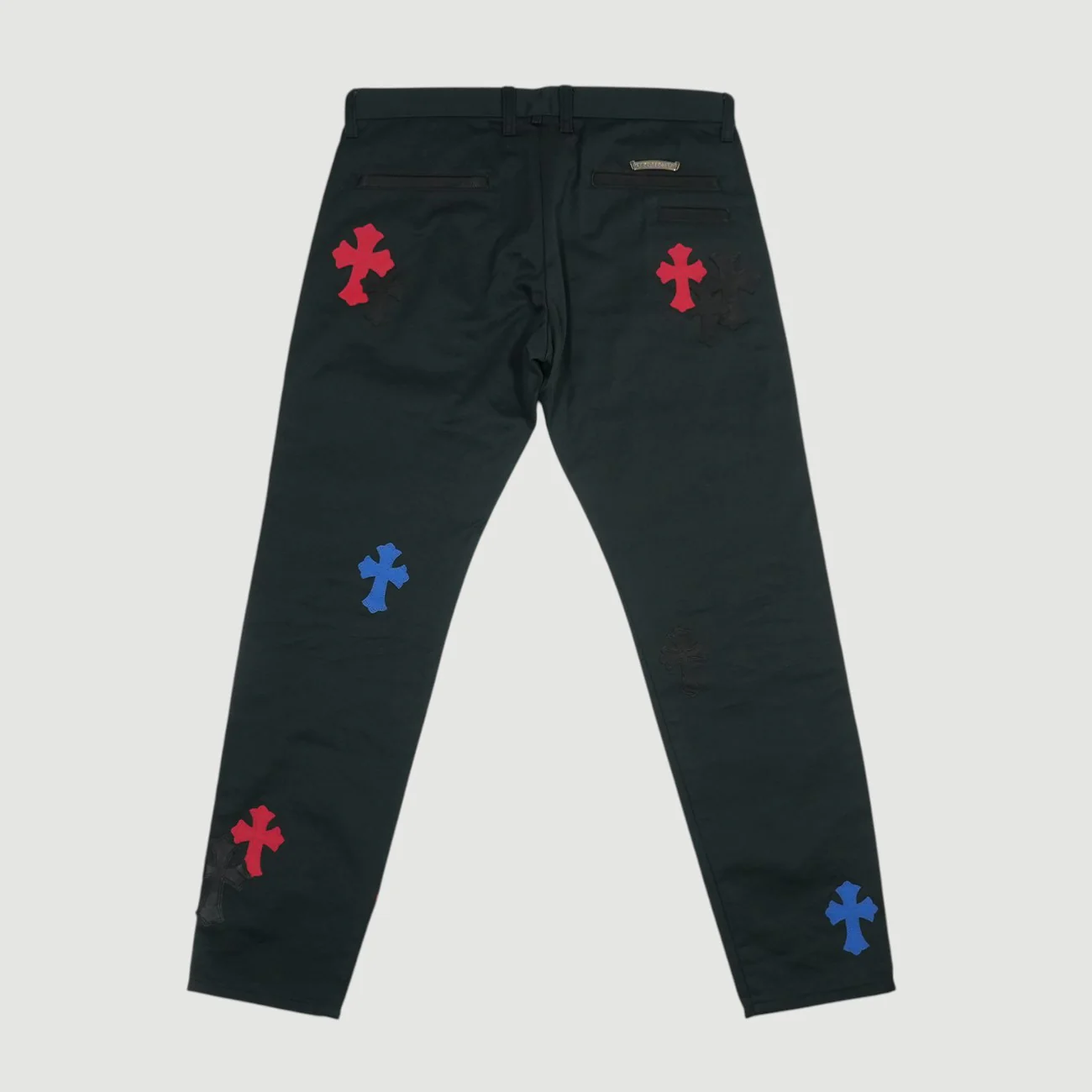 クロスパッチ付きチノパンツ CROSS PATCH CHINO 【コットンチノパンツ】【ネイビー×ブルー×レッド】 SIZE:34 ※裾直し - Image 2