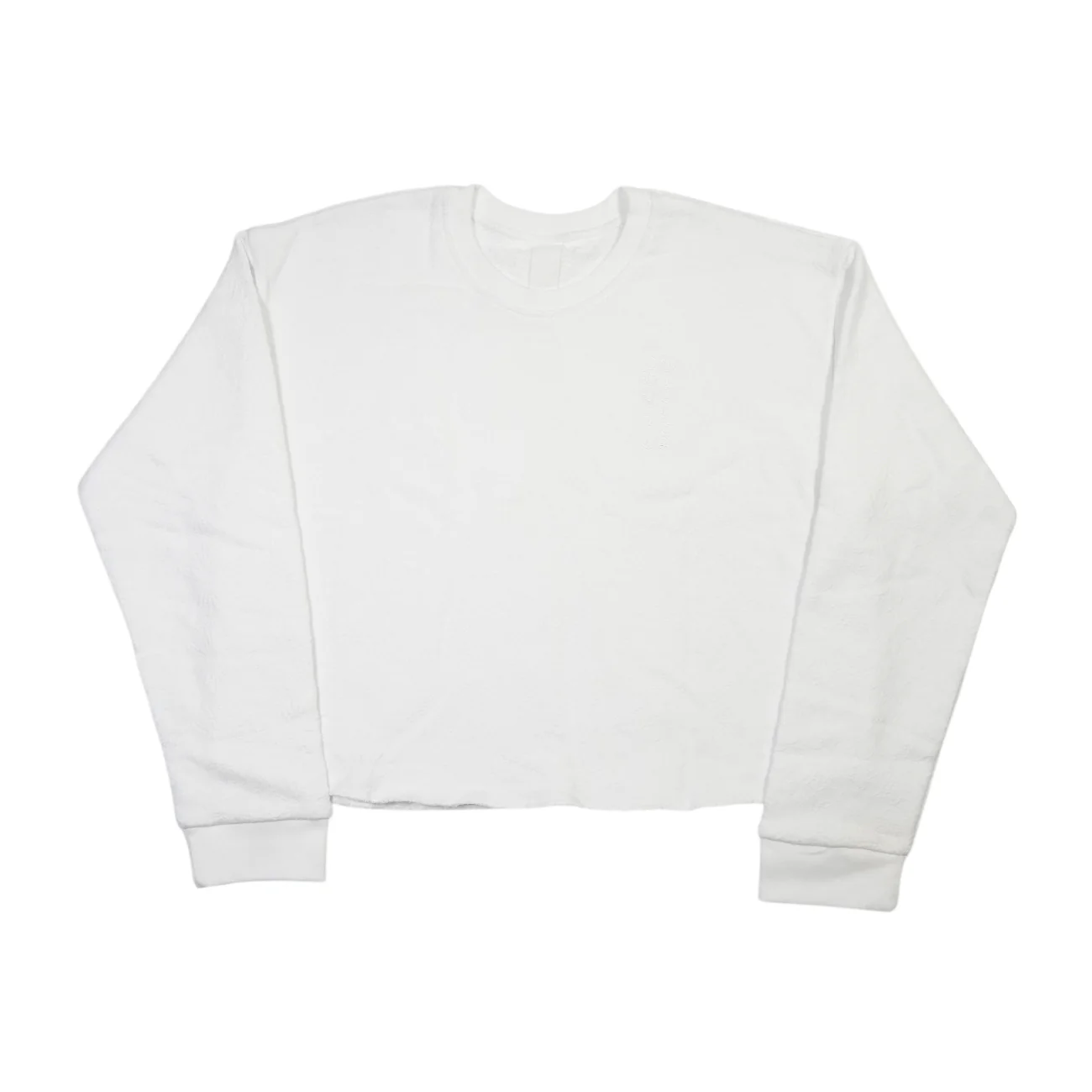 Y NOTCHプラスジャガード総柄 【スウェット】【ホワイト】【新品】 SIZE:M
