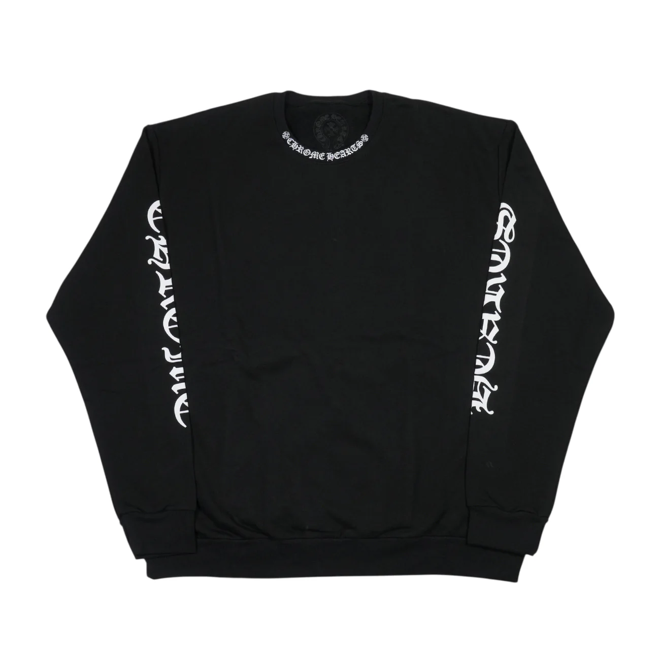 ネックロゴプリント 【スウェット】【ブラック】【新品】 SIZE:L