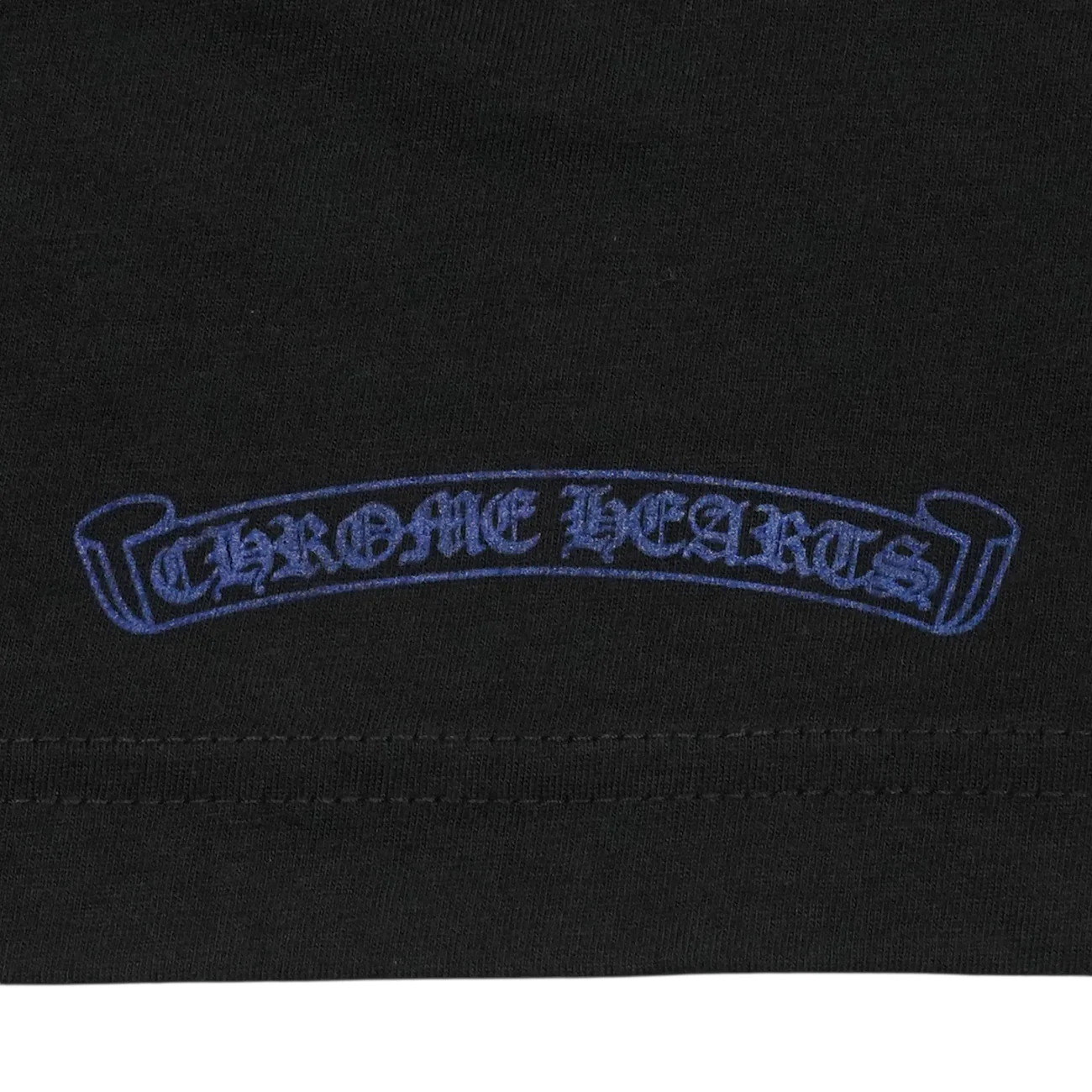 新品ネックロゴプリント 【Tシャツ】【ブラック×ブルー】 SIZE:XL - Image 4