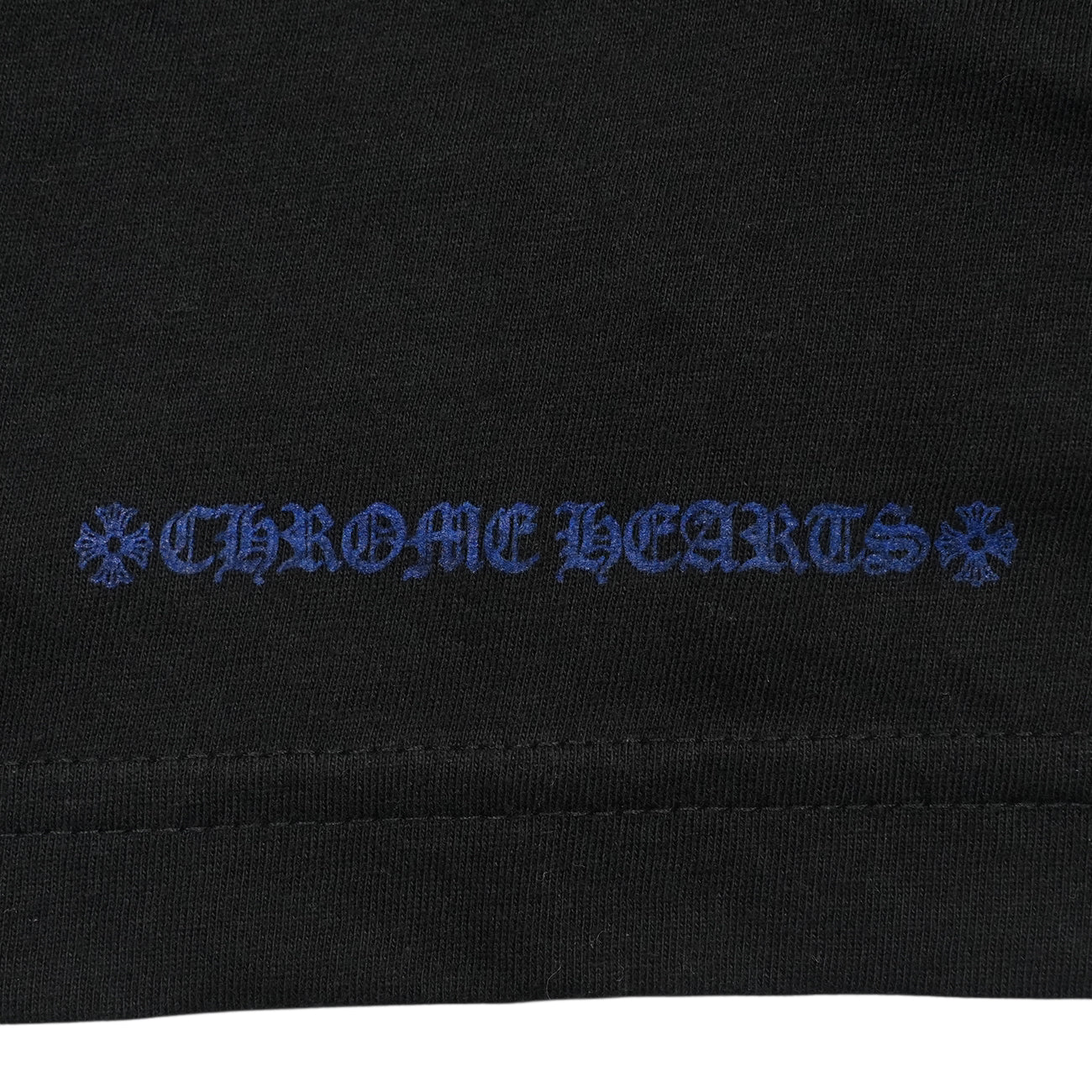 新品ネックロゴプリント 【Tシャツ】【ブラック×ブルー】 SIZE:XL - Image 7