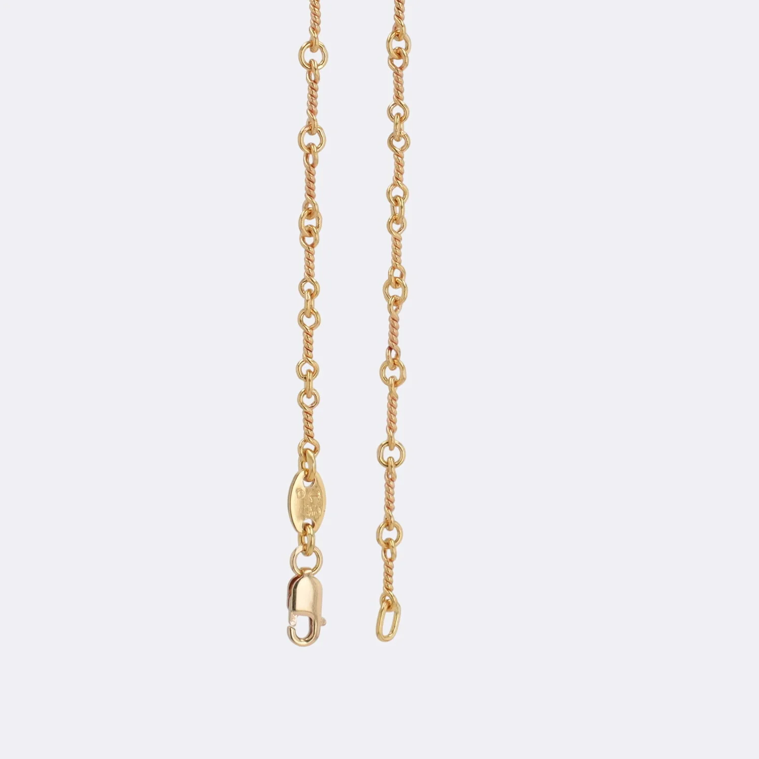 22K ツイストチェーン 18インチ T18 NECK CHAIN 【ゴールドネックレス チェーン】 - Image 2