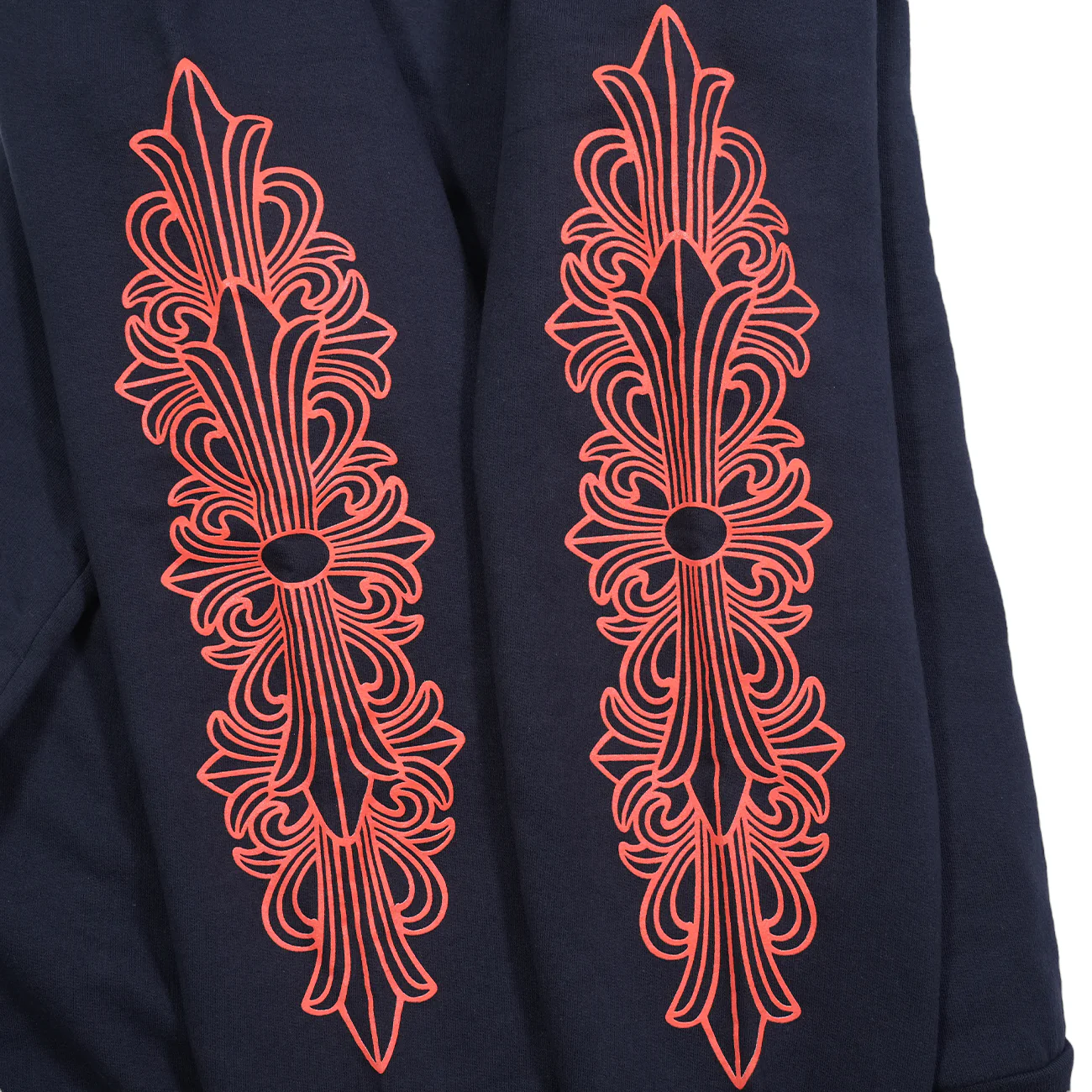 SWTSHRT PLVR 袖フローラルバックホースシュープリントパーカー L - Image 8