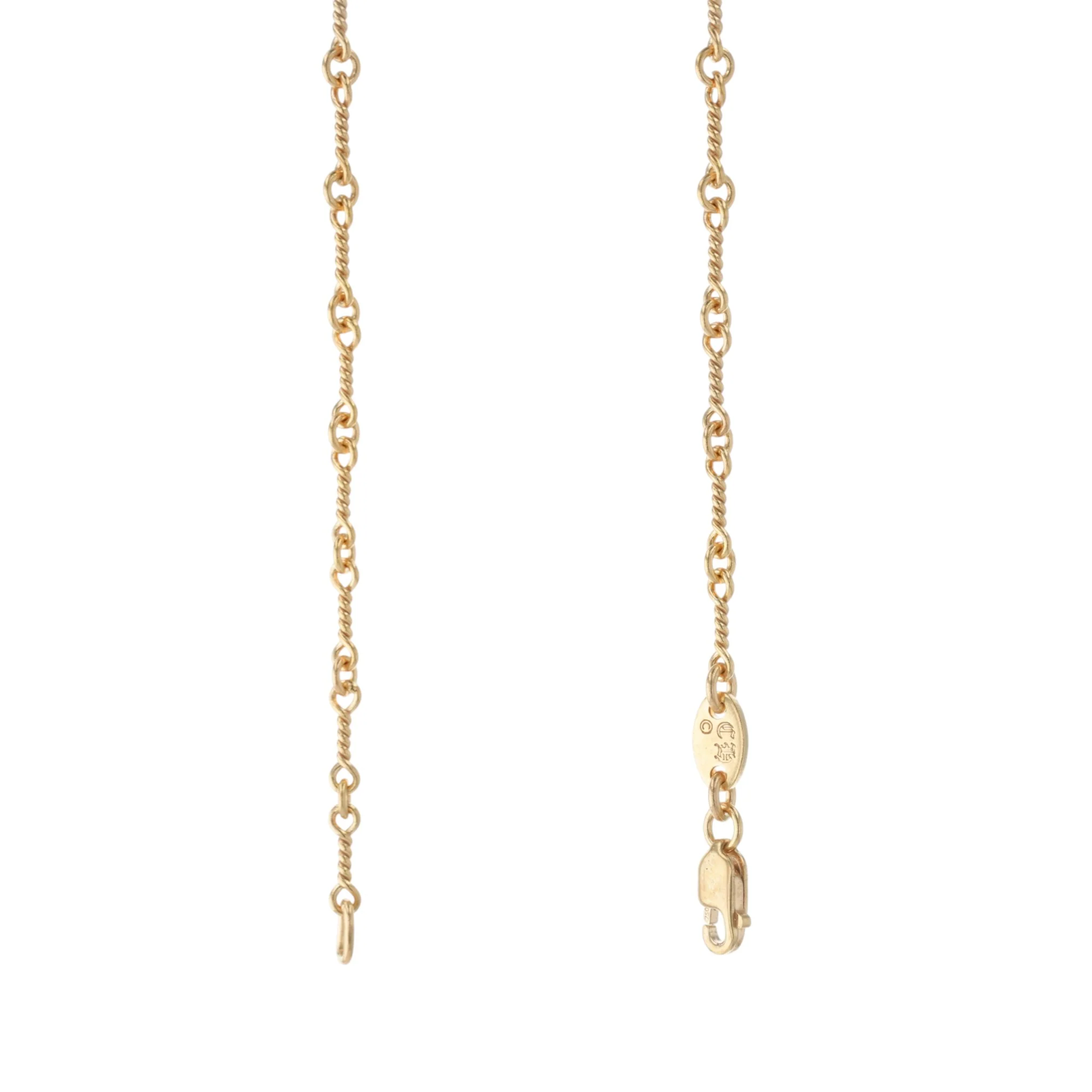 22K ツイストチェーン 24インチ T24 NECK CHAIN 【ゴールドネックレス チェーン】