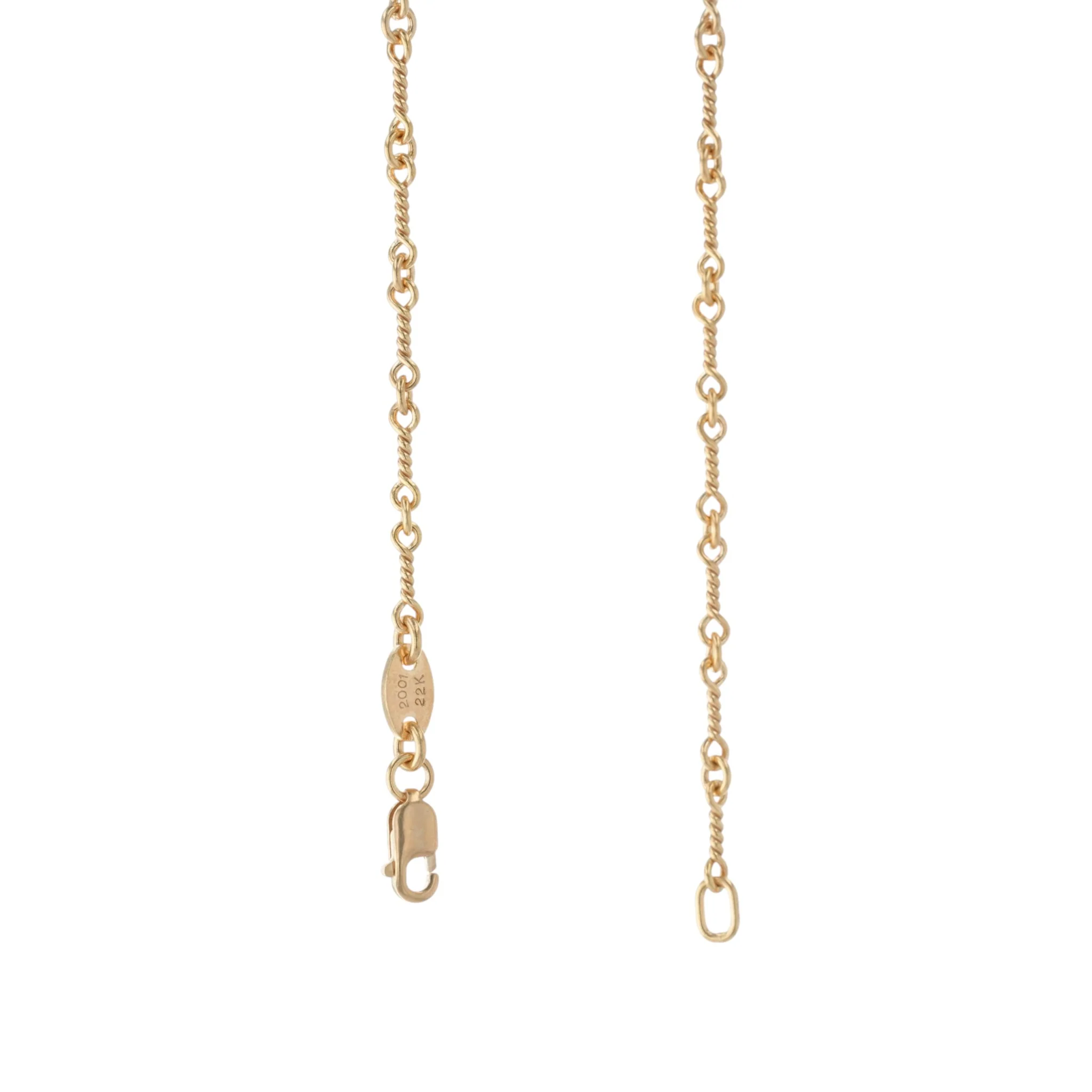 22K ツイストチェーン 24インチ T24 NECK CHAIN 【ゴールドネックレス チェーン】 - Image 2