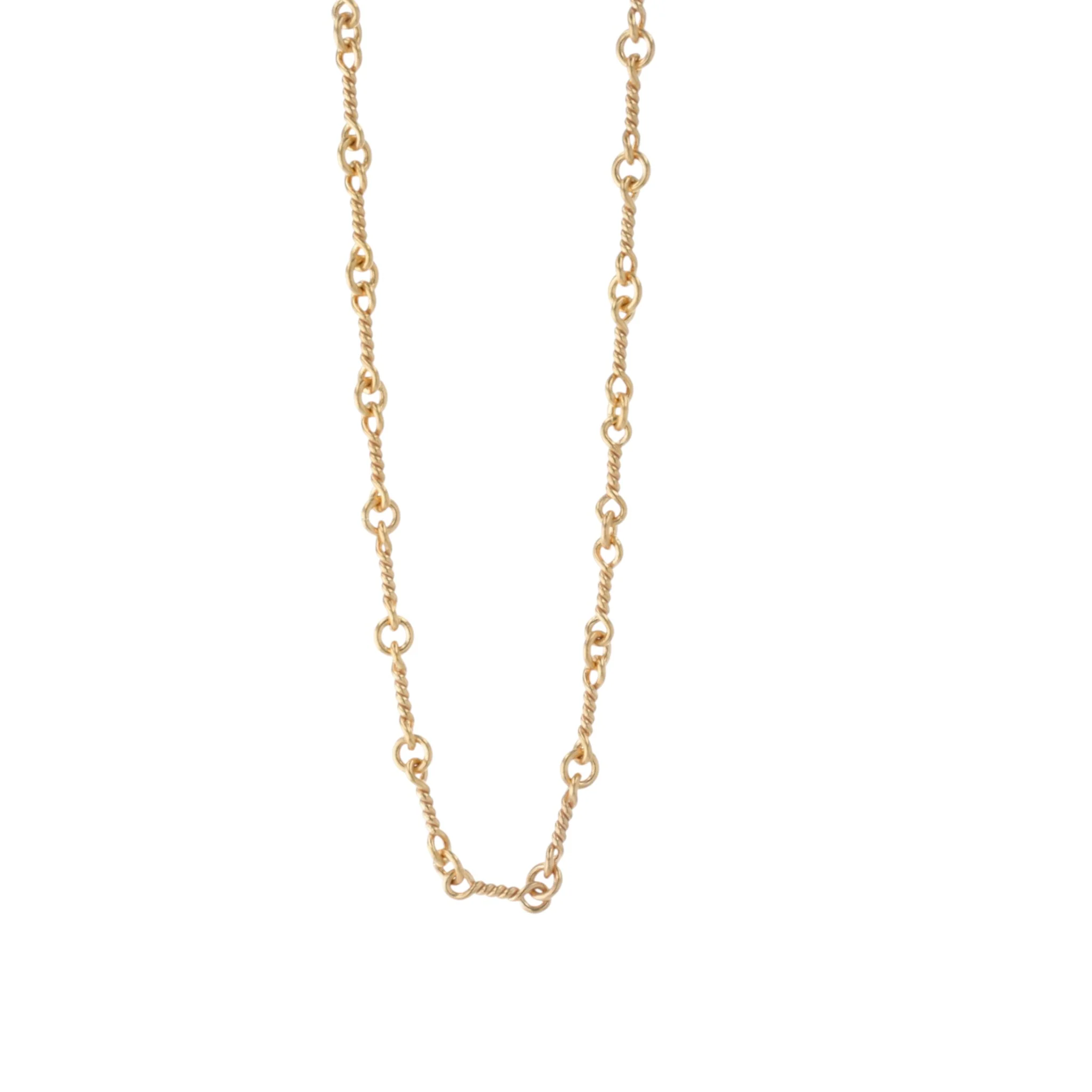 22K ツイストチェーン 24インチ T24 NECK CHAIN 【ゴールドネックレス チェーン】 - Image 3