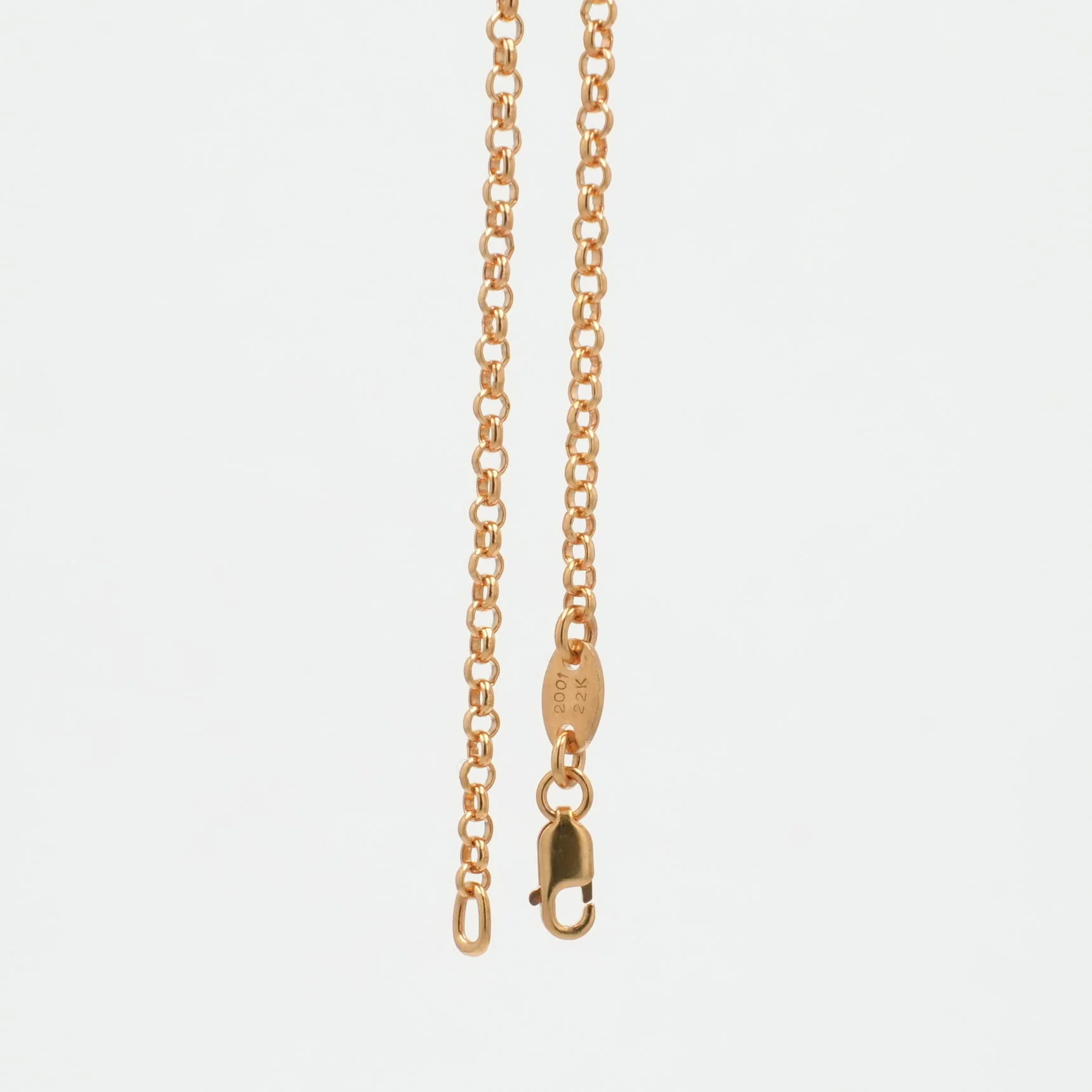 22K ロールチェーン 18インチ R18 NECK CHAIN 【ゴールドネックレス チェーン】 - Image 3