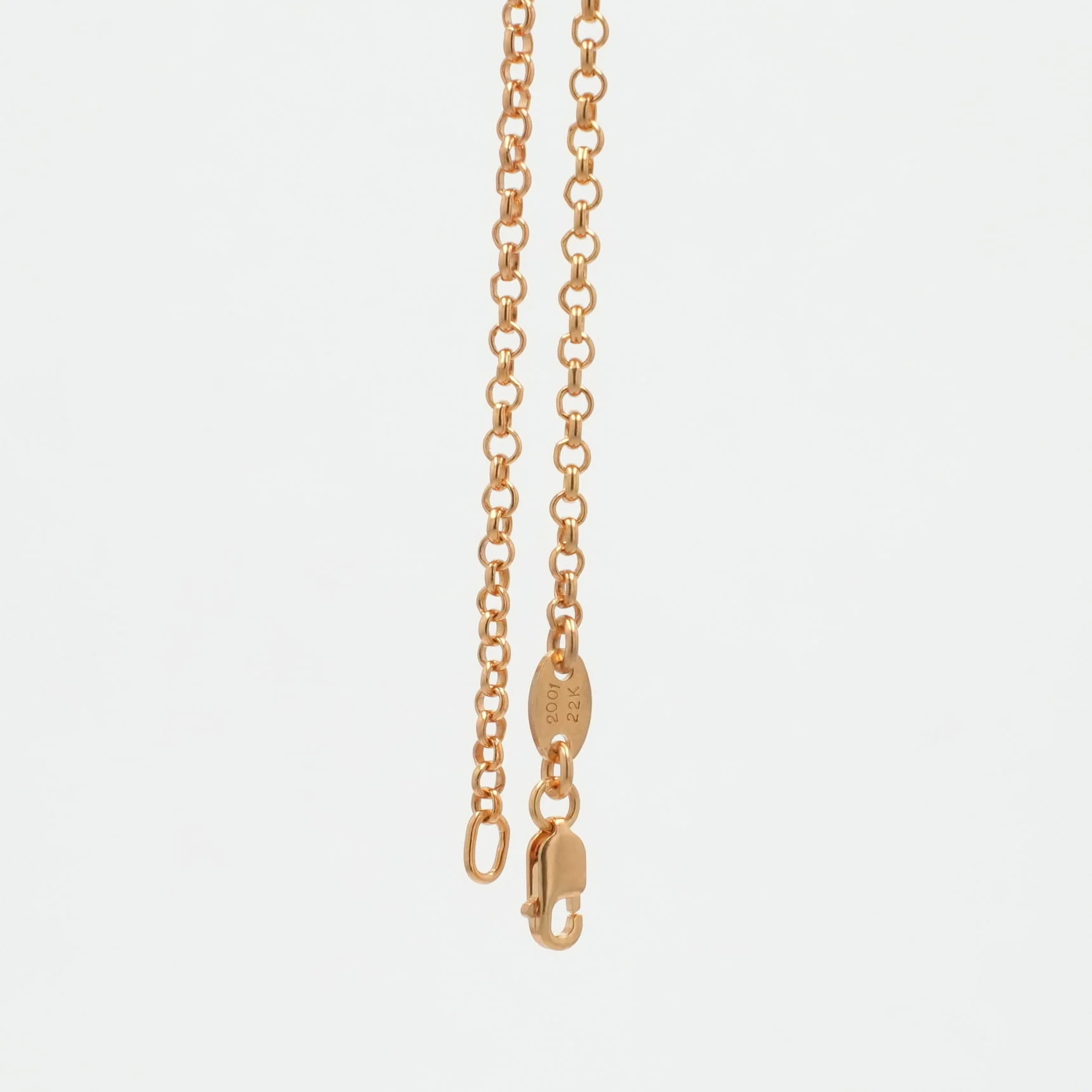 22K ロールチェーン 18インチ R18 NECK CHAIN 【ゴールドネックレス チェーン】 - Image 2