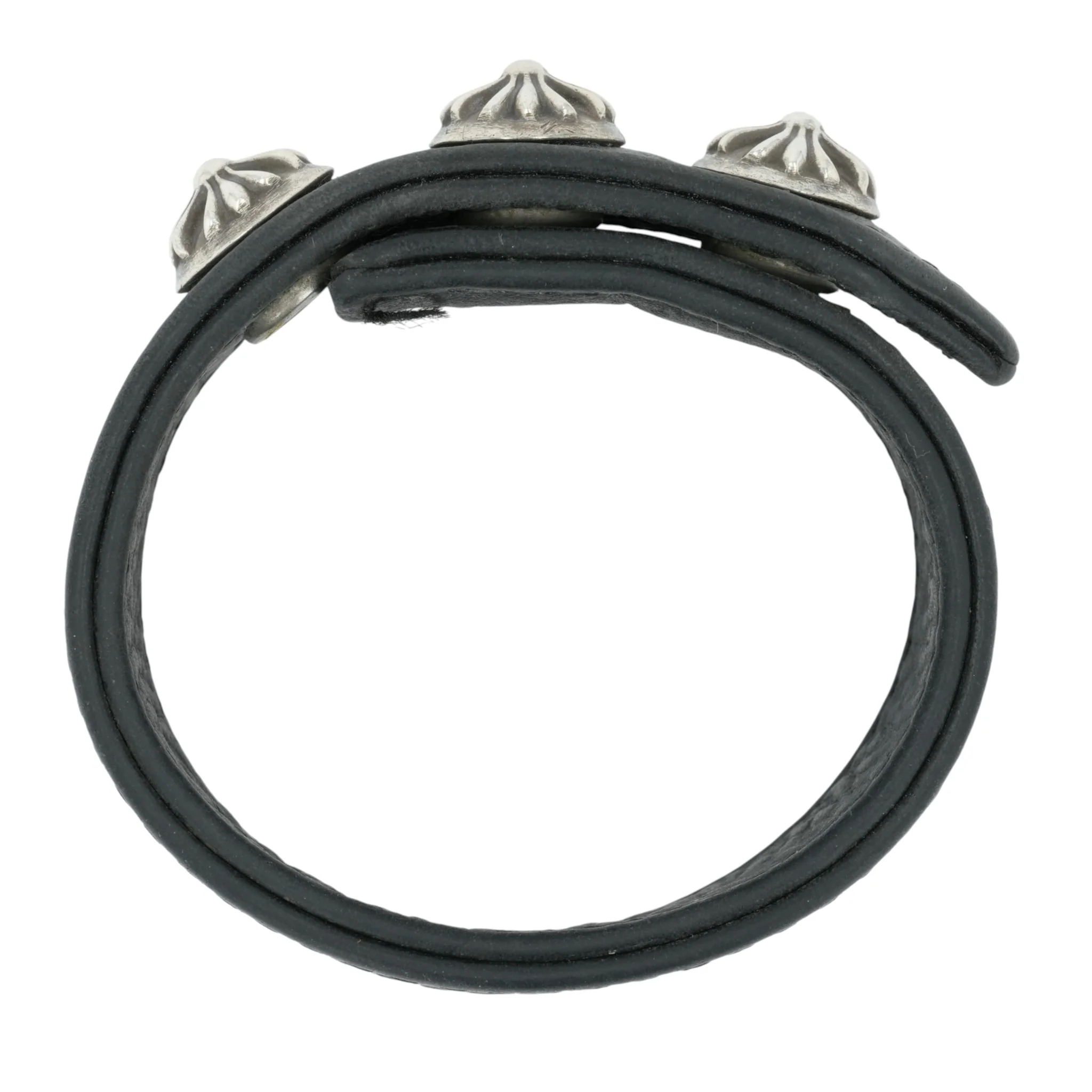クロスボール3ボタン2スナップ CROSS BALL 3BTN2SNP 【シルバー レザーブレスレット】 - Image 3