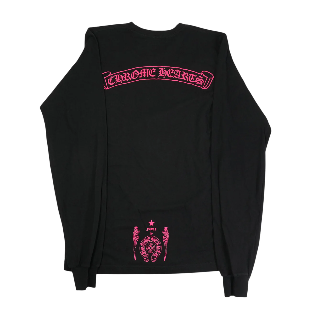 フォティフロントプリント 【カットソー】【ブラック×ピンク】 SIZE:S - Image 2