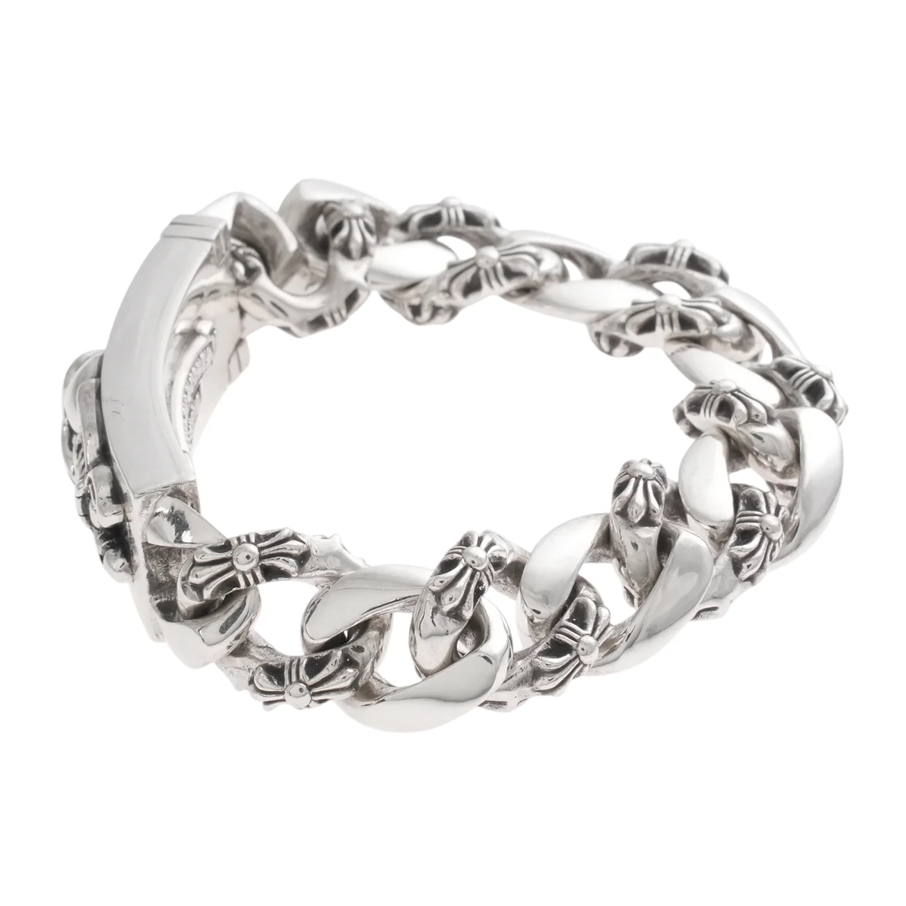 ダガーハートIDファンシー DAGGER HEART ID FANCY CHAIN 13LINK 【シルバーブレスレット】 - Image 3