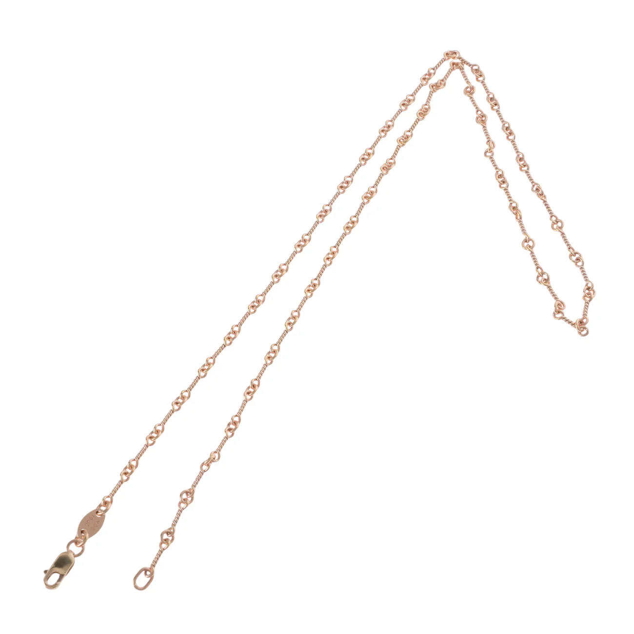 22K ツイストチェーン 18インチ T18 NECK CHAIN 【ゴールドネックレス チェーン】