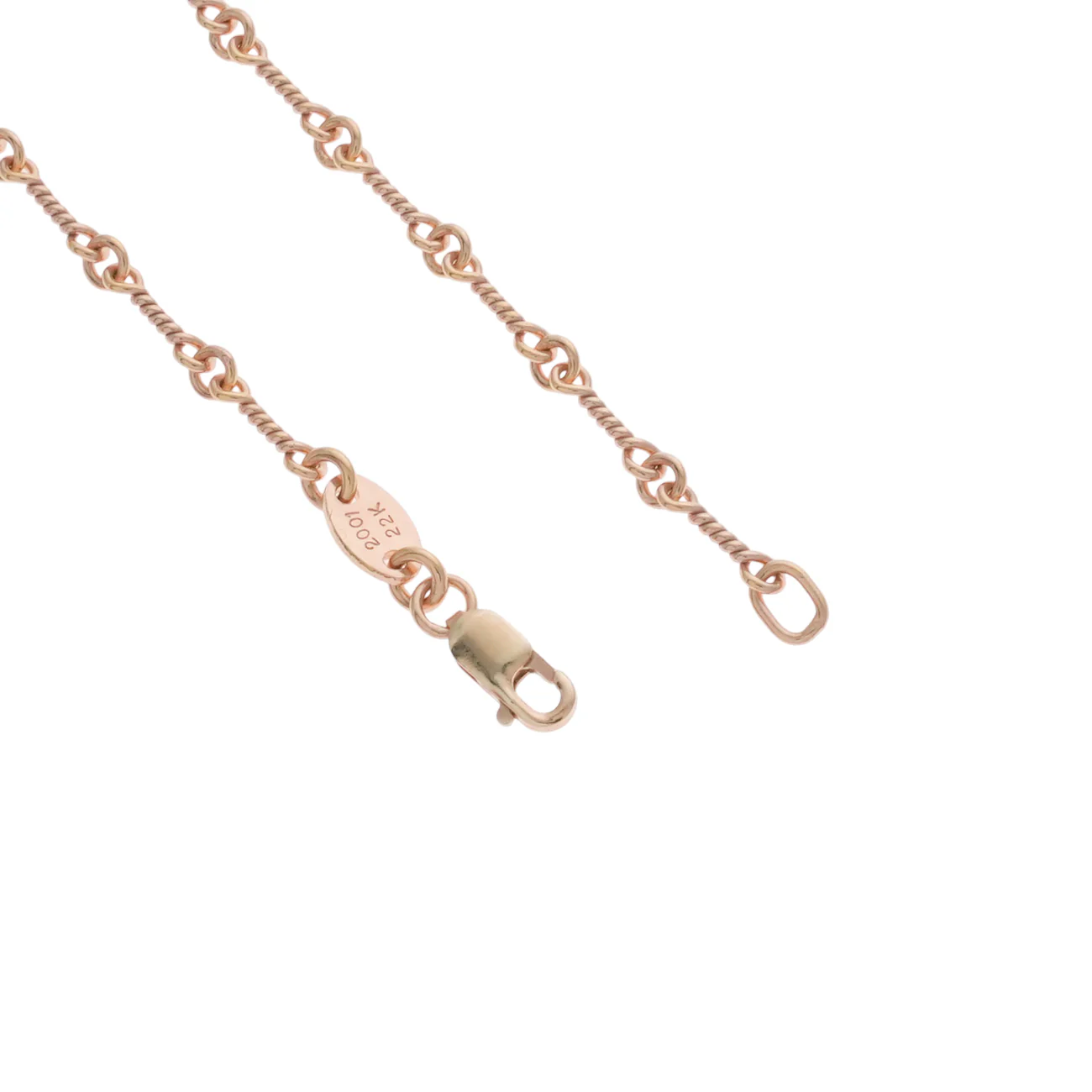 22K ツイストチェーン 24インチ T24 NECK CHAIN 【ゴールドネックレス チェーン】 - Image 4