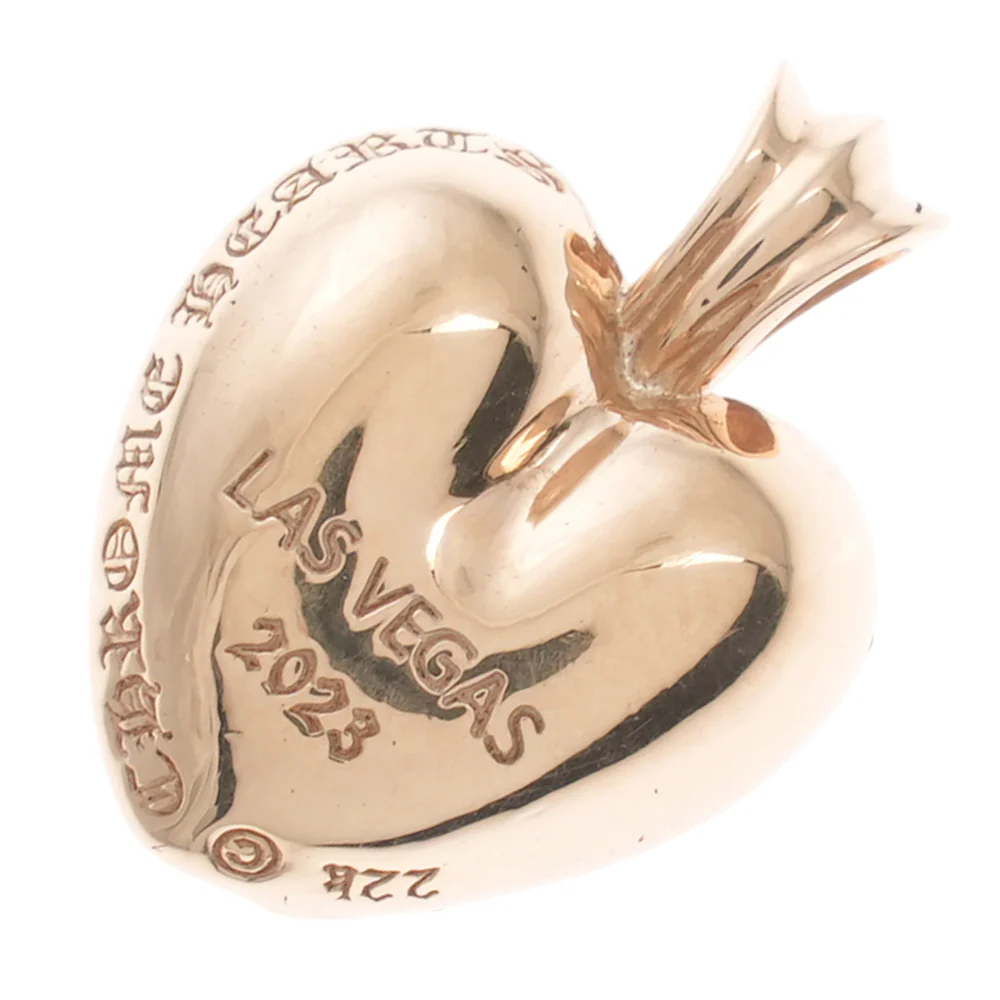 22K ラスベガス限定ハート PAVE DIA HEART LAS VEGAS LTD 【ゴールドネックレストップ ペンダント パヴェダイヤモンド】 - Image 2
