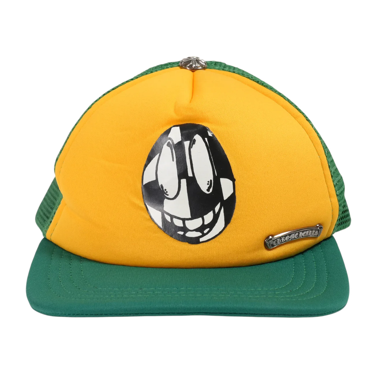 新品PPO【トラッカーキャップ/TRUCKER CAP】【グリーン×イエロー】 SIZE:ONE