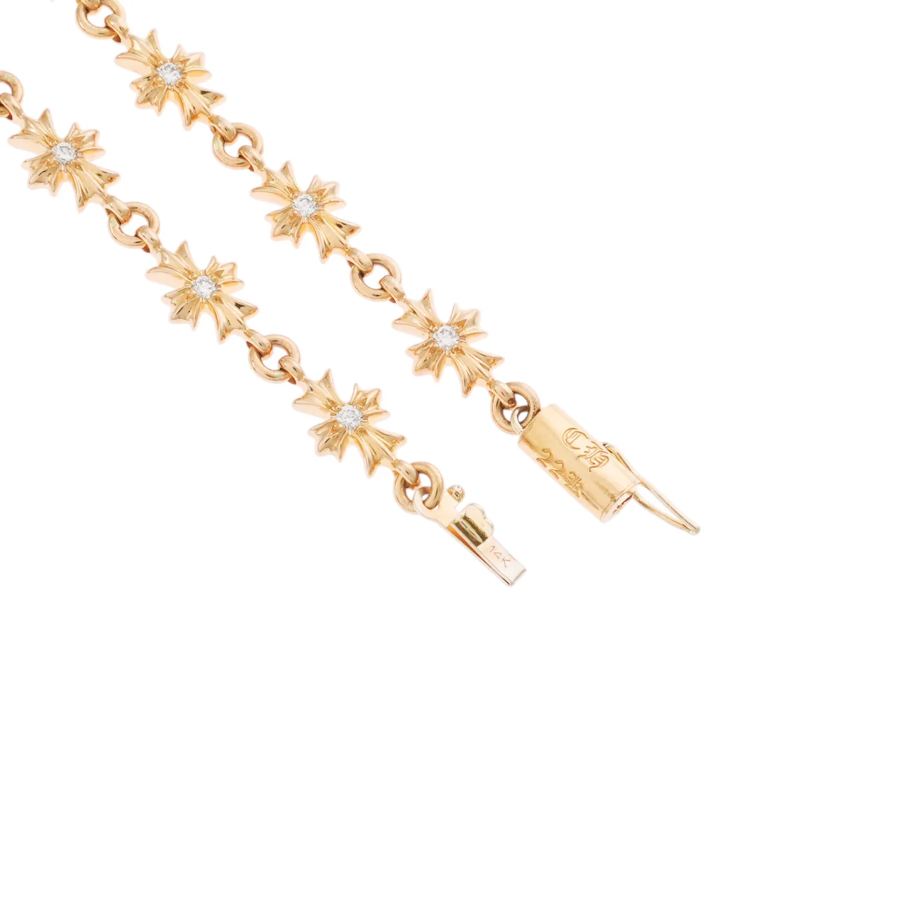 22K タイニーE CHプラス PAVE DIA TINY E CH PLUS 11LINK 【ゴールドブレスレット パヴェ ダイヤモンド】 - Image 3