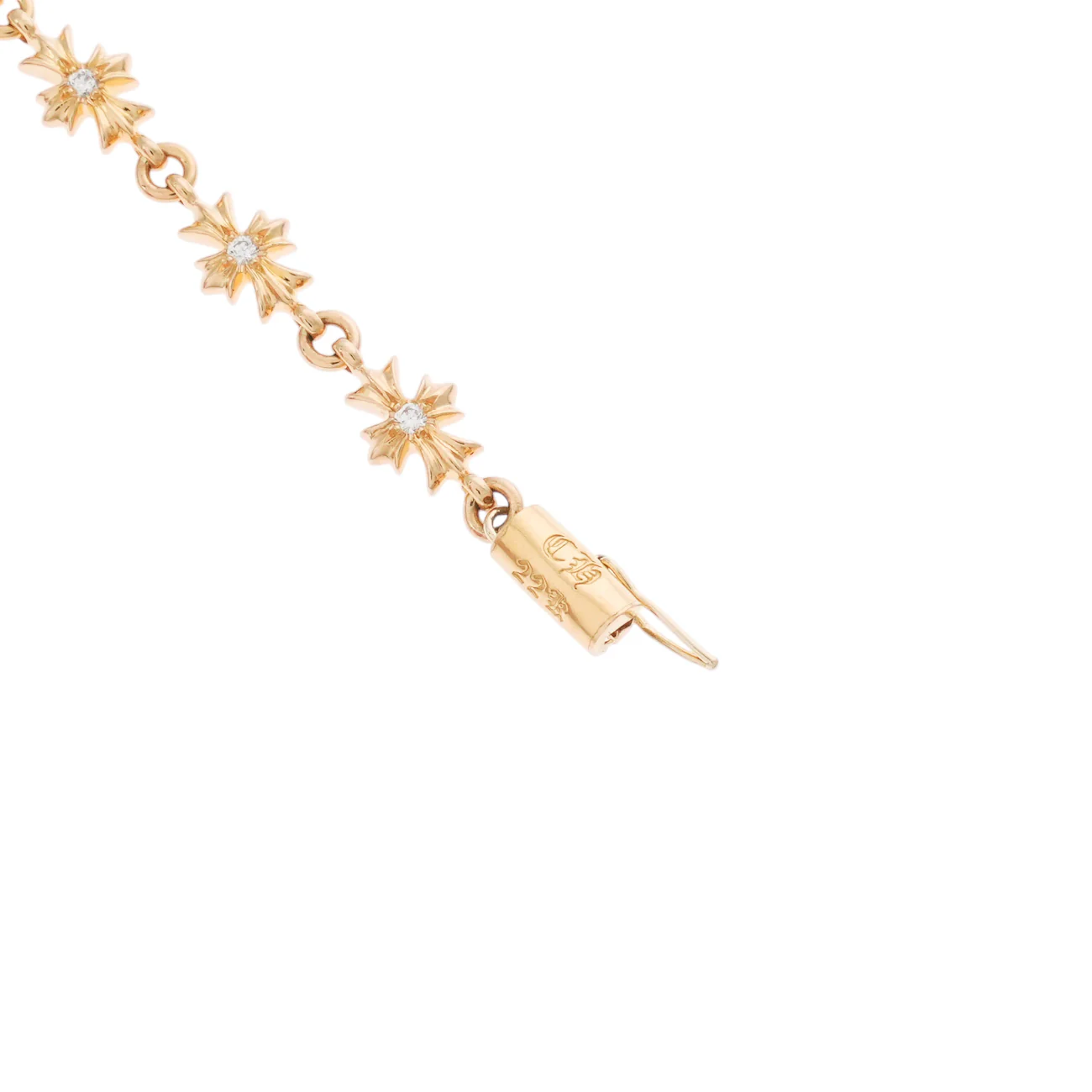 22K タイニーE CHプラス PAVE DIA TINY E CH PLUS 11LINK 【ゴールドブレスレット パヴェ ダイヤモンド】 - Image 5