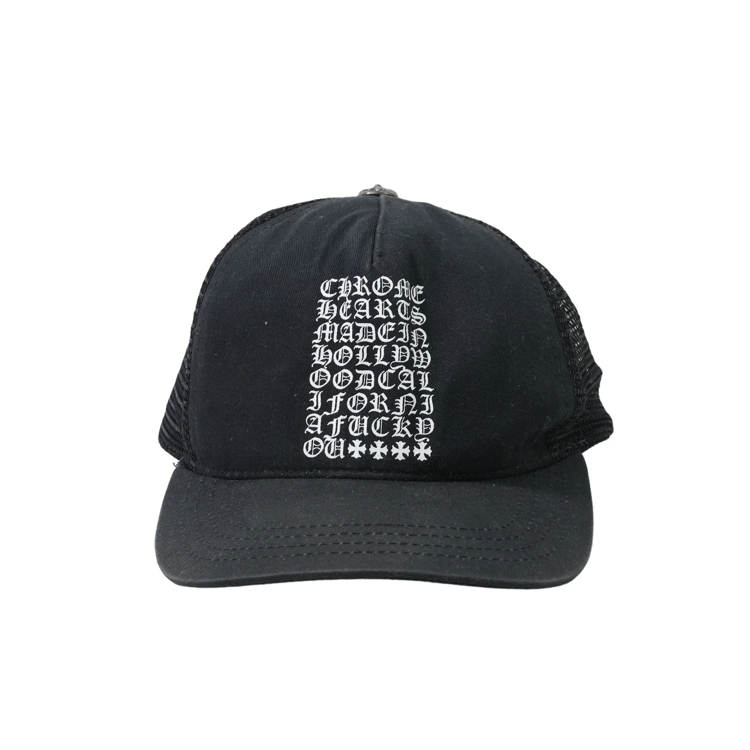 TRUCKER CAP トラッカーキャップ スクロールラベルパッチクロスボール付メッシュキャップ