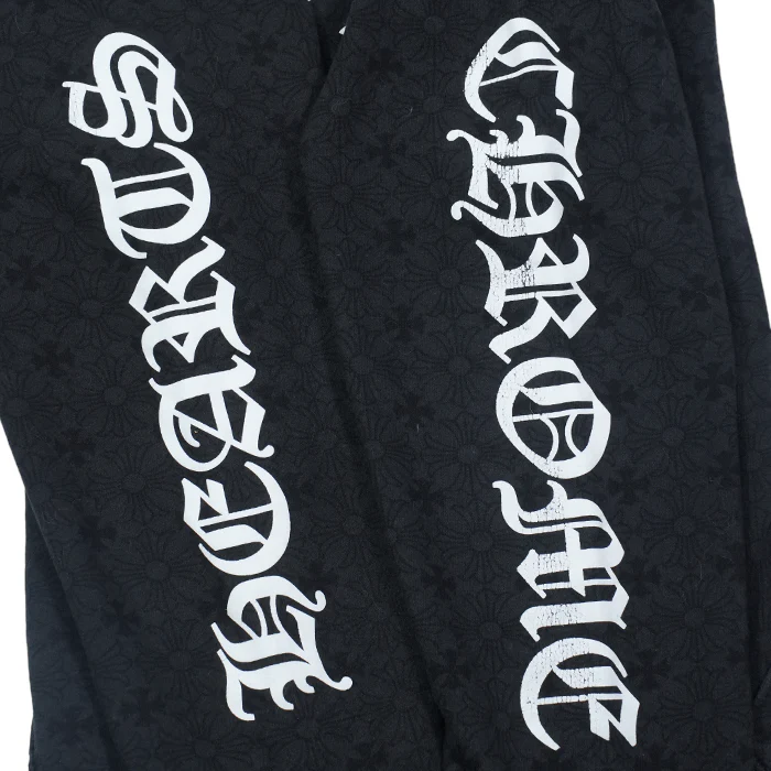 SWTSHRT PLVR CHプラス総柄プルオーバーパーカー M　※使用感有り - Image 8
