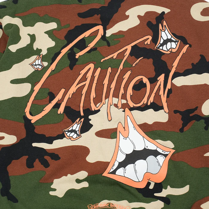 PPO CAUTION SWTSHRT MATTY BOYプリントカモフラ柄スウェット L - Image 6