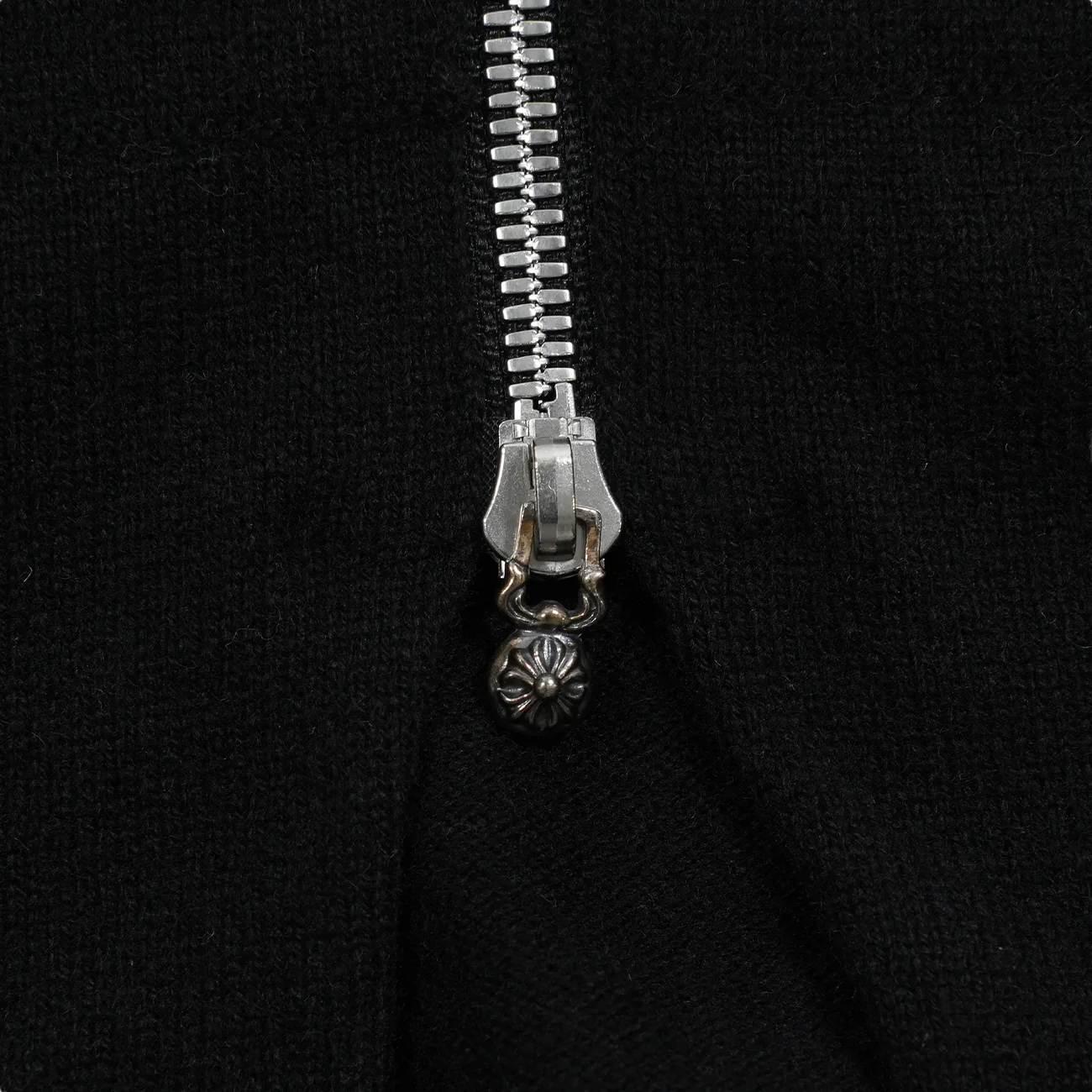クロスパッチカシミアジップパーカー L - Image 4