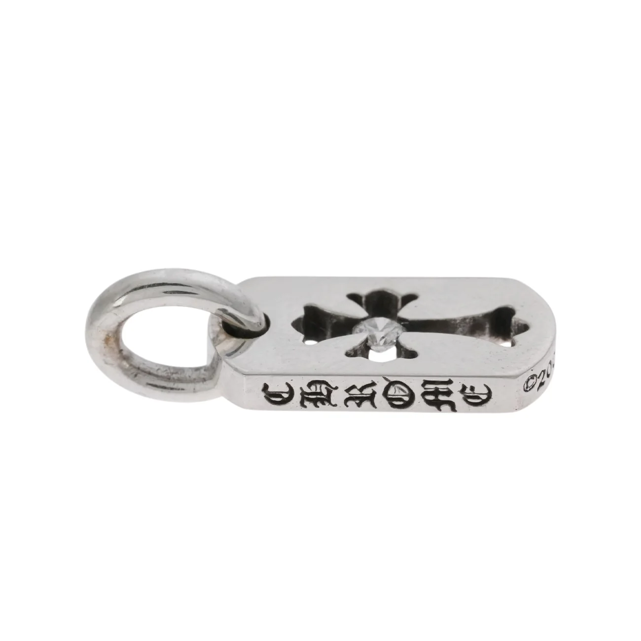 タイニーカットアウトクロス ドッグタグ 1P DIA TINY CO CROSS DOG TAG 【シルバーネックレストップ チャーム ダイヤモンド】 - Image 3