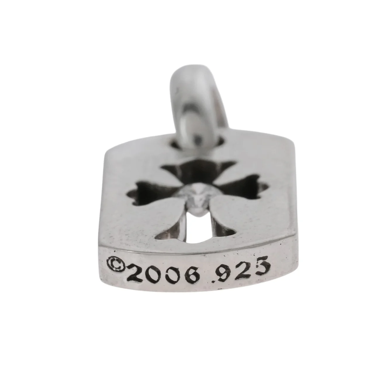 タイニーカットアウトクロス ドッグタグ 1P DIA TINY CO CROSS DOG TAG 【シルバーネックレストップ チャーム ダイヤモンド】 - Image 4