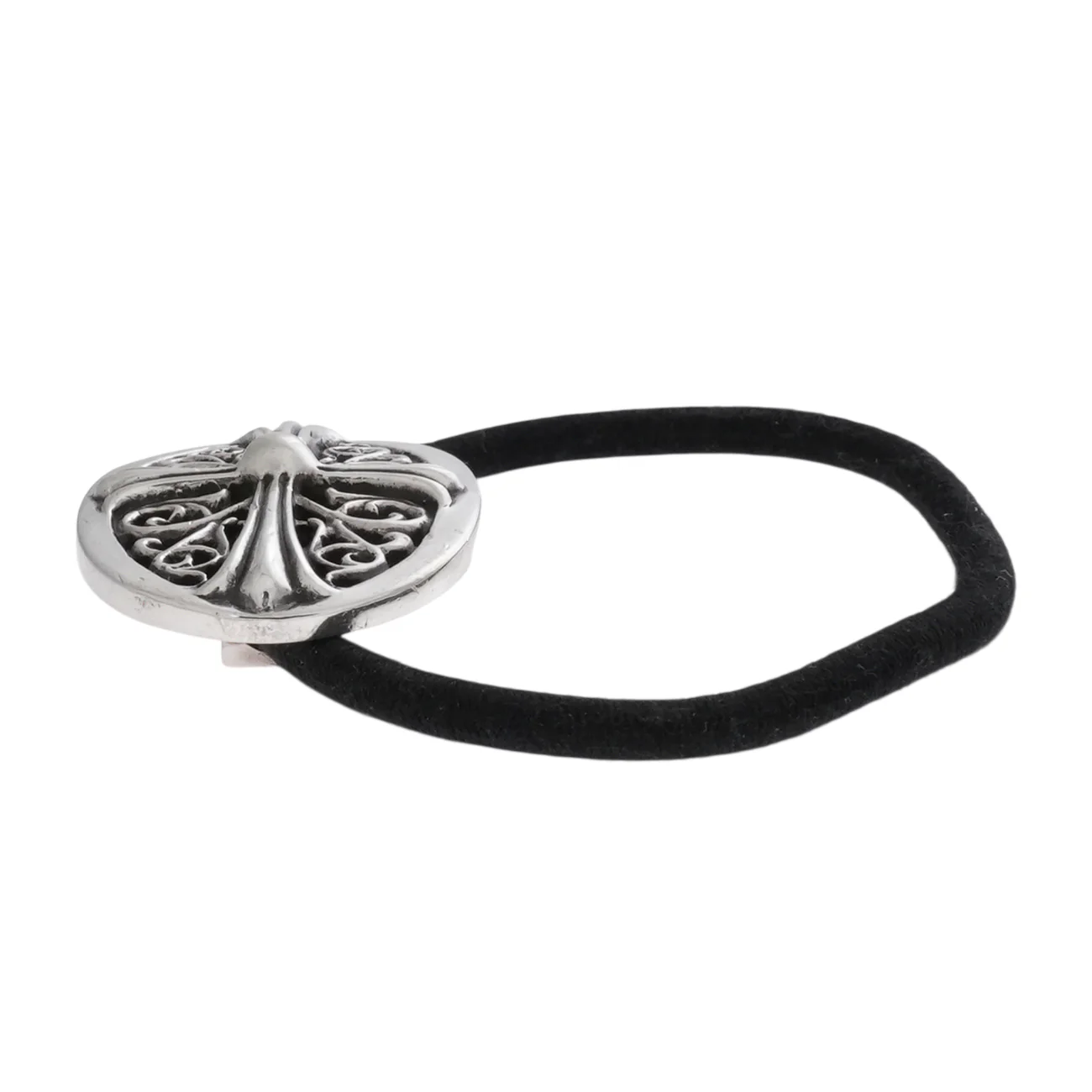 クラシックオーバルヘアゴム CLASSIC OVAL CROSS HAIRBAND 【シルバーコンチョ】 - Image 4