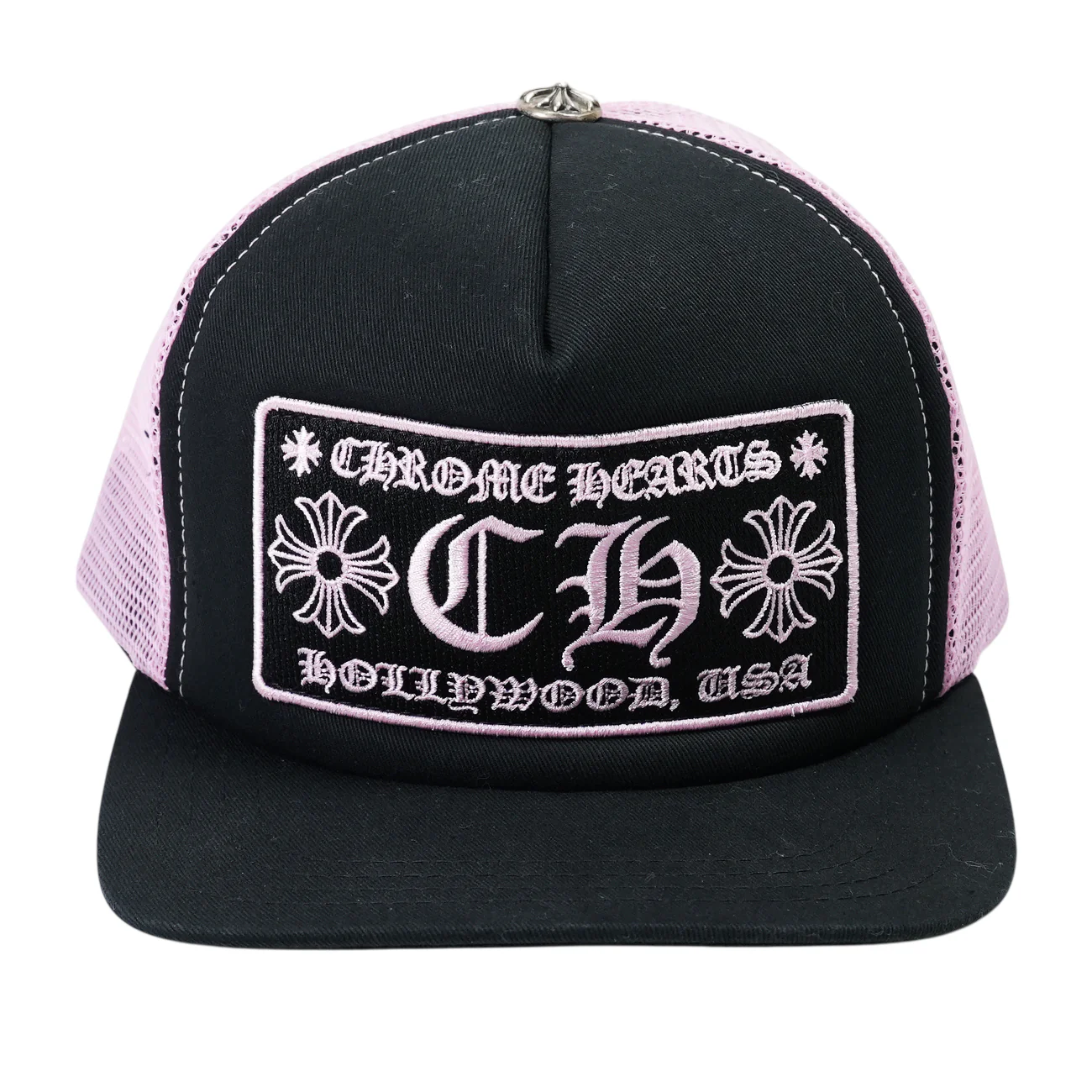 TRUCKER CAP トラッカーキャップ CHロゴパッチクロスボール付メッシュ帽子
