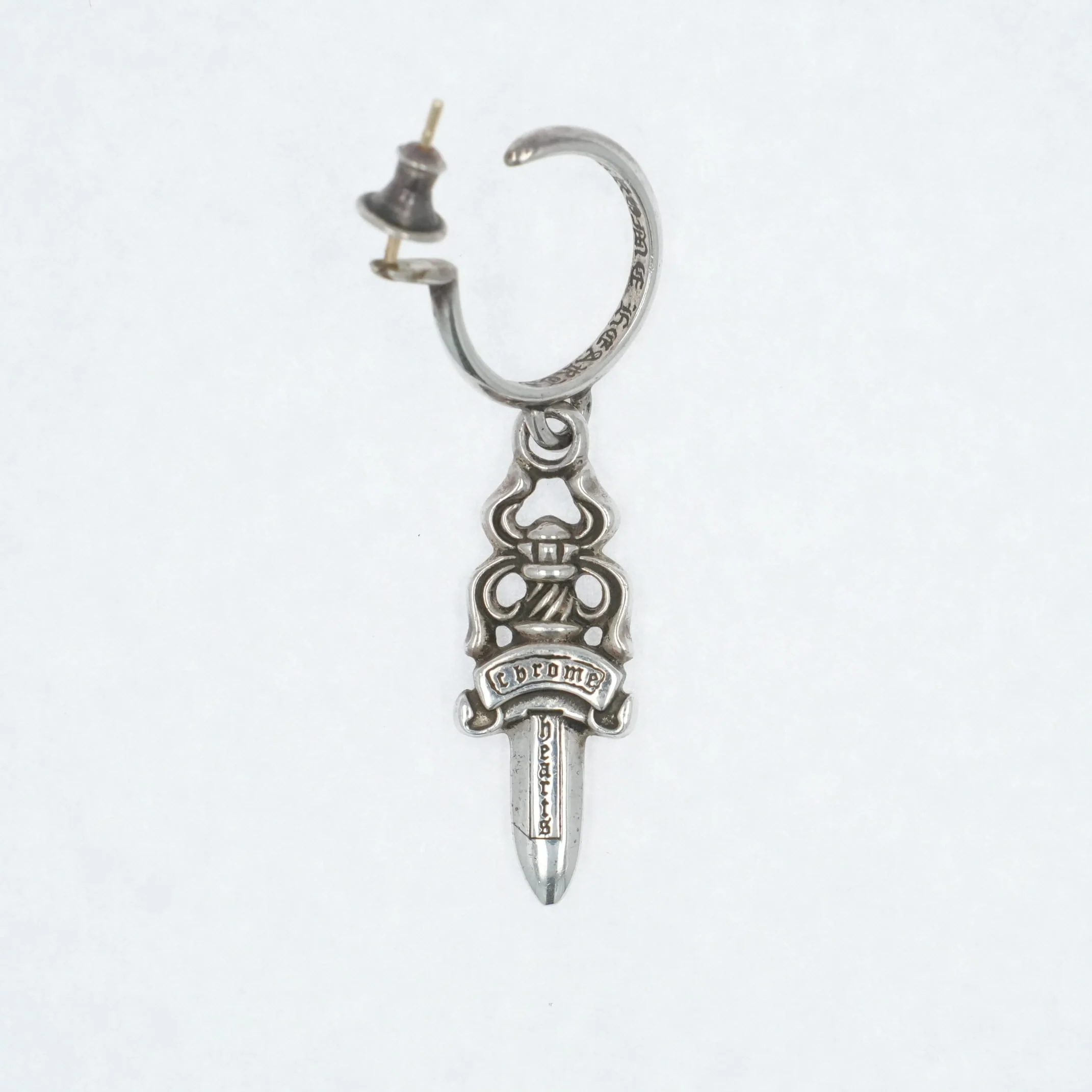 No5ダガーフープ No5 DAGGER HOOP 【シルバーピアス】インボイス付