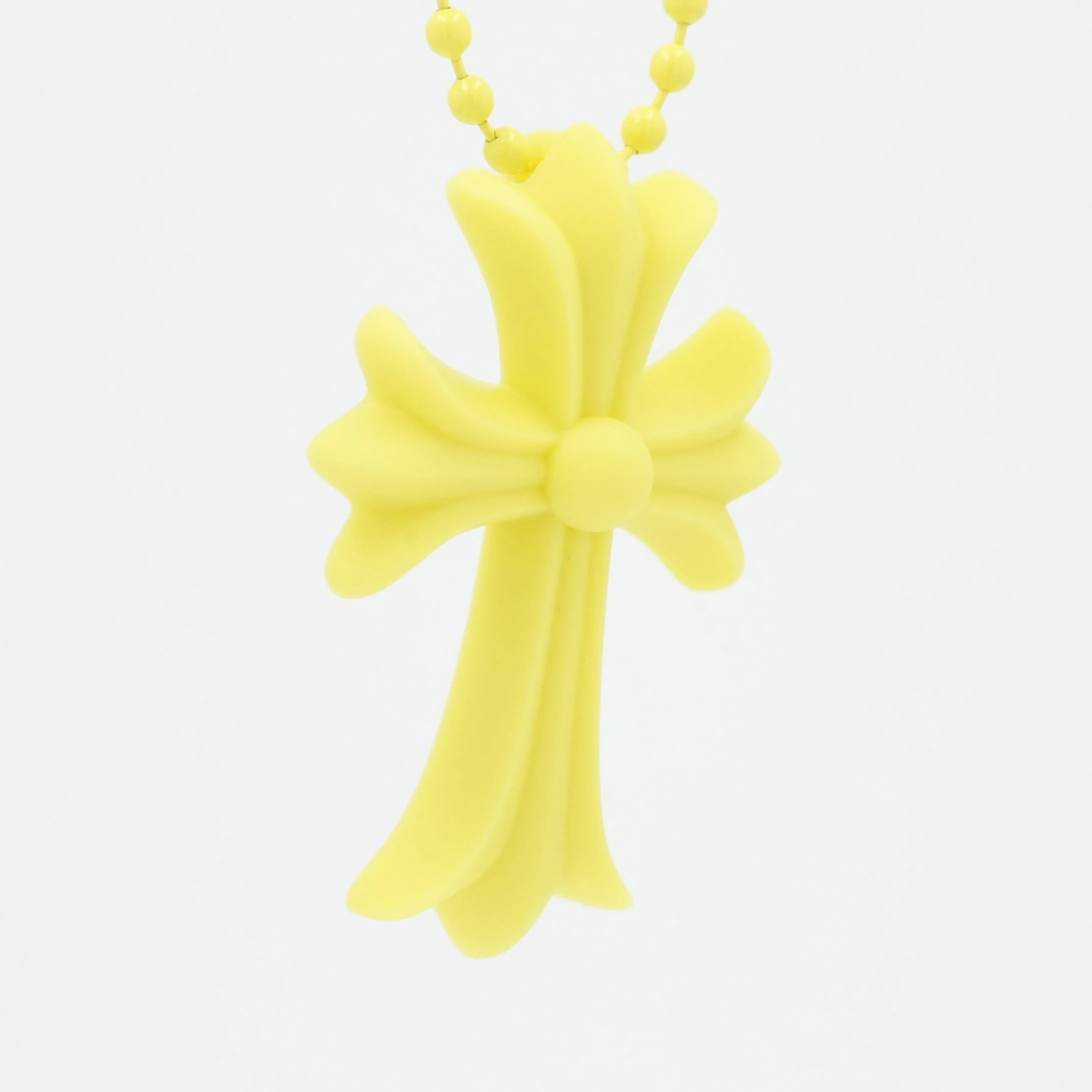 ラバースモールCHクロス RUBBER SML CH CROSS 【シリコンネックレストップ ペンダント】イエロー インボイス付き - Image 2