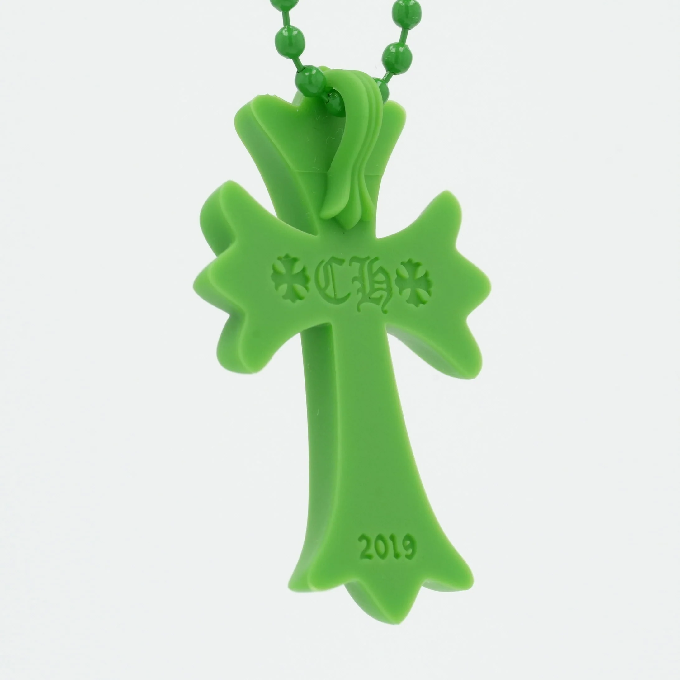 ラバースモールCHクロス RUBBER SML CH CROSS 【シリコンネックレストップ ペンダント】グリーン	インボイス付き - Image 3