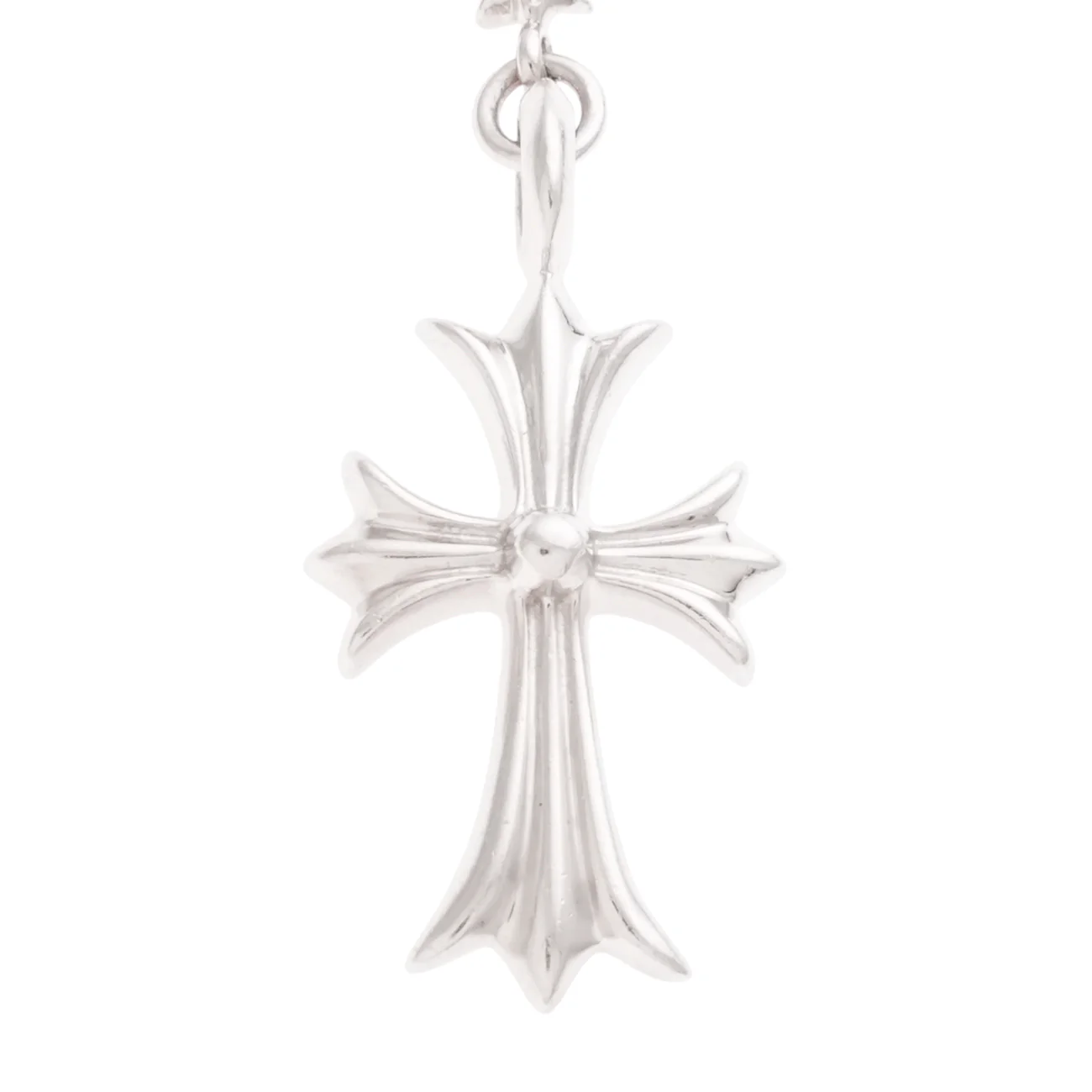 18K タイニーファットクロス ロザリオ タイニーEチェーン CRS F TINY/BBY/TINY E CHAIN 【ホワイトゴールド 一体型 パヴェ ダイヤモン… - Image 4