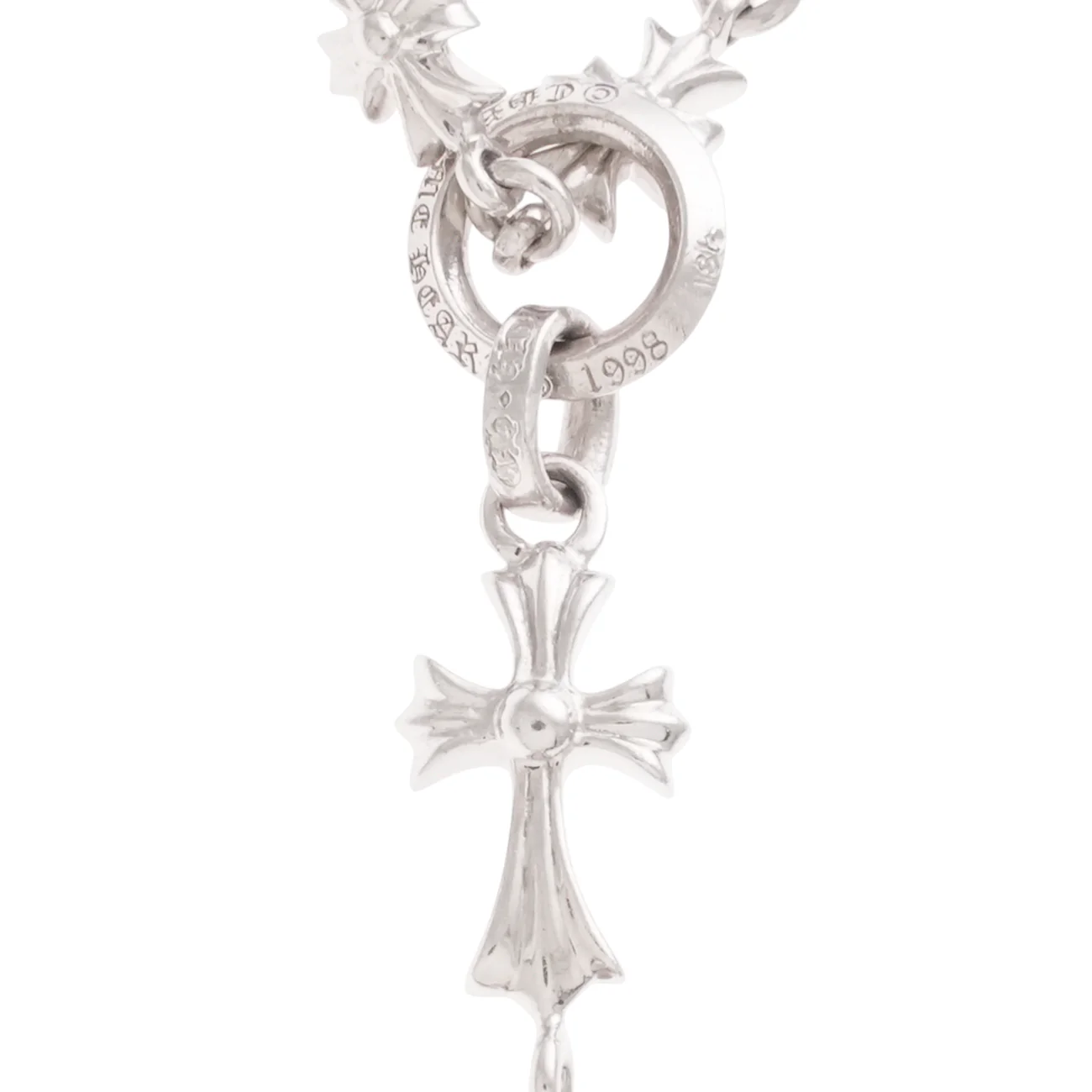 18K タイニーファットクロス ロザリオ タイニーEチェーン CRS F TINY/BBY/TINY E CHAIN 【ホワイトゴールド 一体型 パヴェ ダイヤモン… - Image 7
