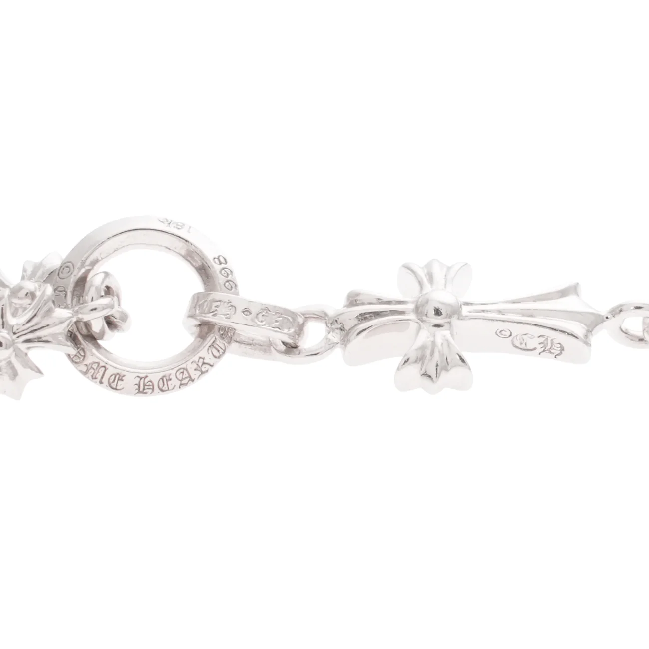 18K タイニーファットクロス ロザリオ タイニーEチェーン CRS F TINY/BBY/TINY E CHAIN 【ホワイトゴールド 一体型 パヴェ ダイヤモン… - Image 9