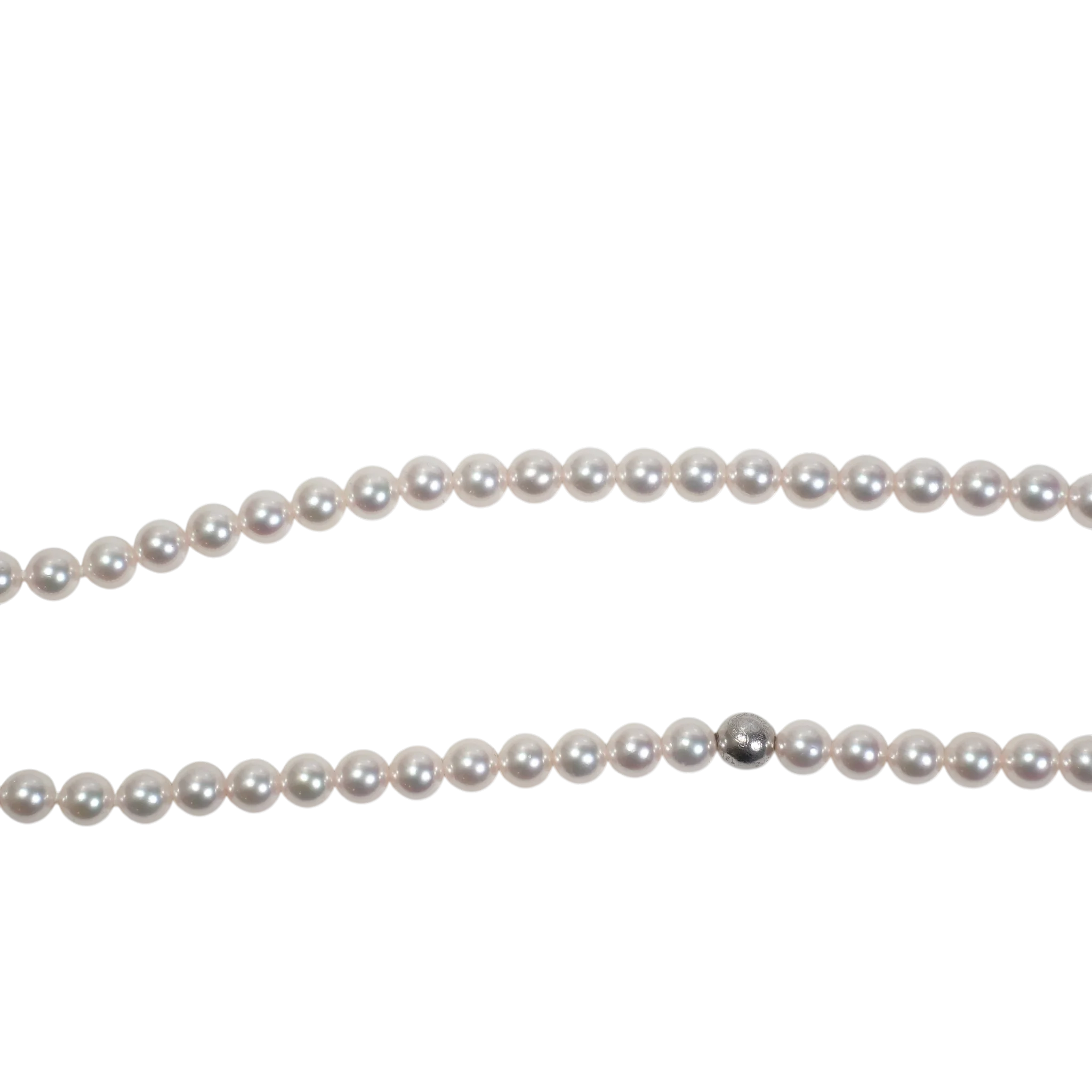 ×ミキモト タイニーファットパール MIKIMOTO TINY FAT CROSS 【ホワイトゴールド パールネックレス】 - Image 7