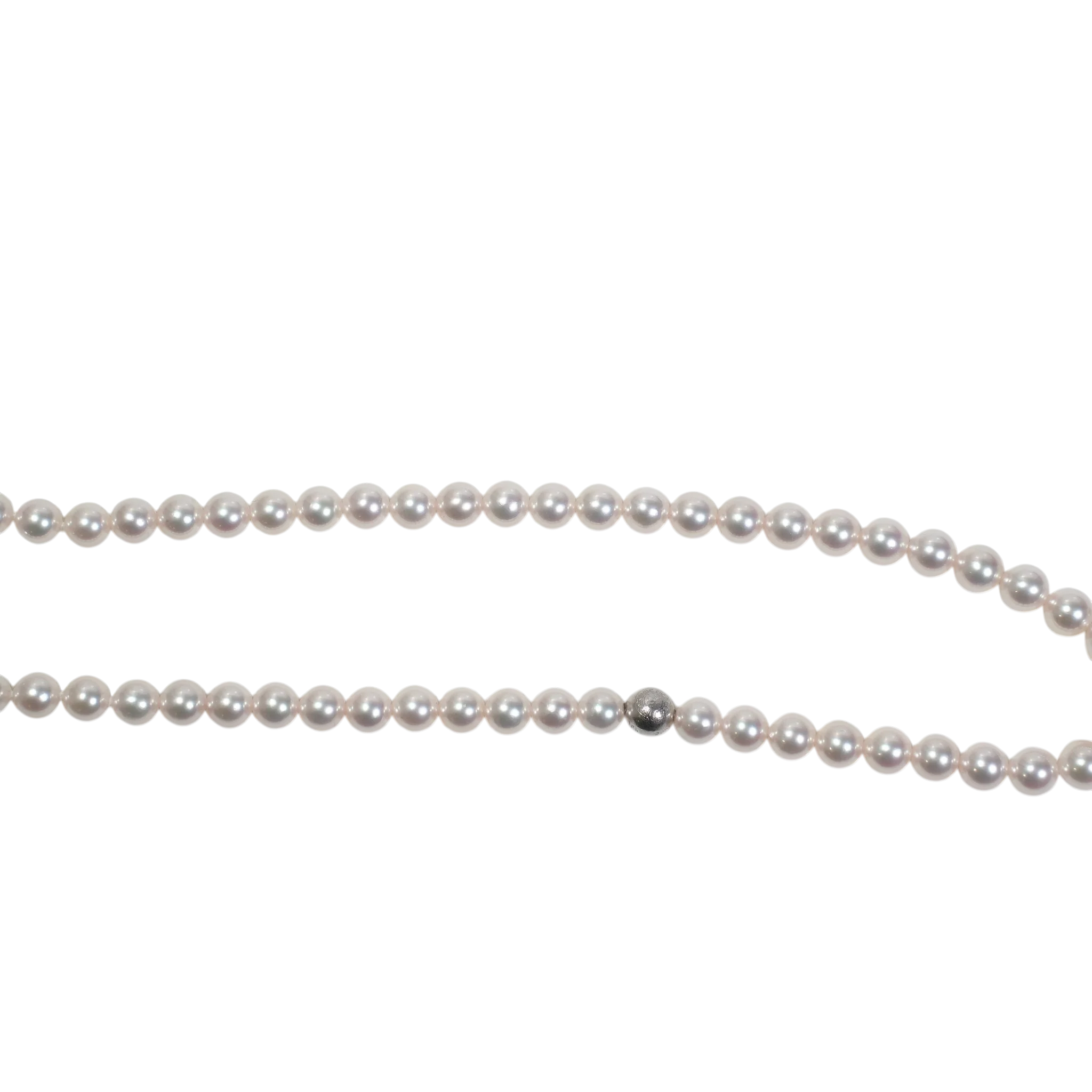 ×ミキモト タイニーファットパール MIKIMOTO TINY FAT CROSS 【ホワイトゴールド パールネックレス】 - Image 8